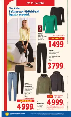 Esmara® Női felső, Anyaga: 95% pamut, 5% elasztán. Méret: 36-46 - amely érvényes a következő dátumtól: 19.02.2026 | Oldal: 38