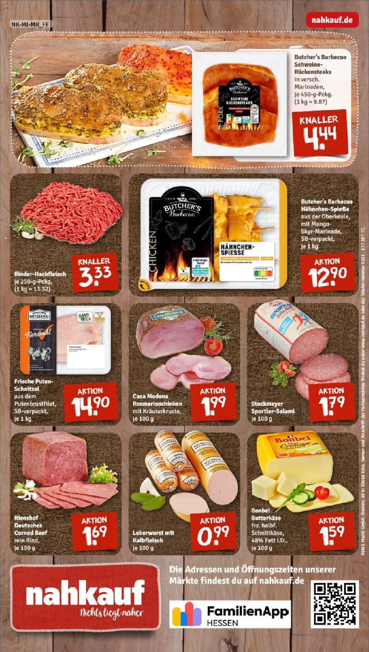 Rewe prospekt Frankfurt / Heddernheim	 - gültig ab dem 29.06.2025 | Seite: 8 | Produkte: Butter, Spieße, Mango, Steak