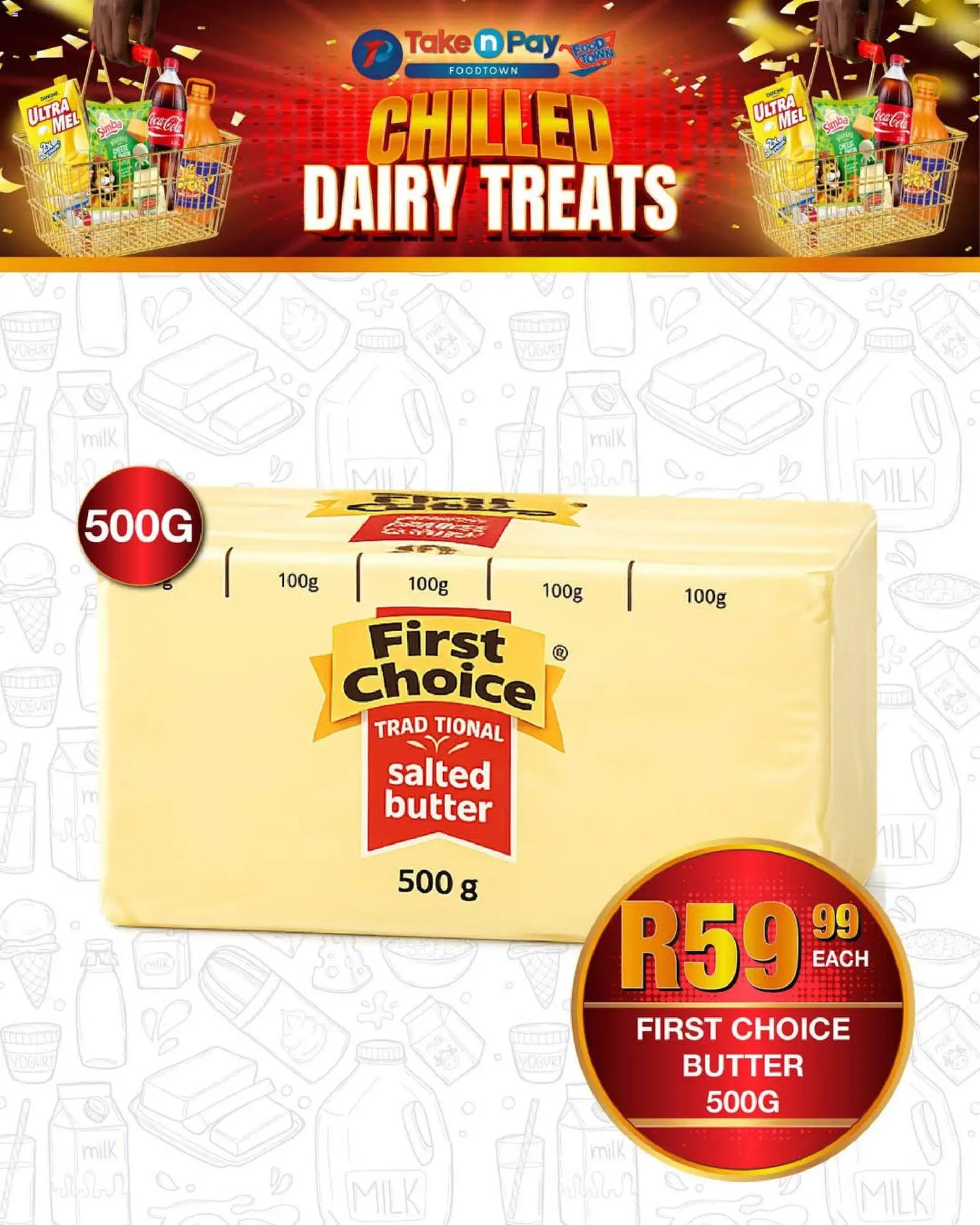New Take n Pay catalogue – valid from 27.04.2026 | Page: 29 | Products: Milk, Butter, Yogurt