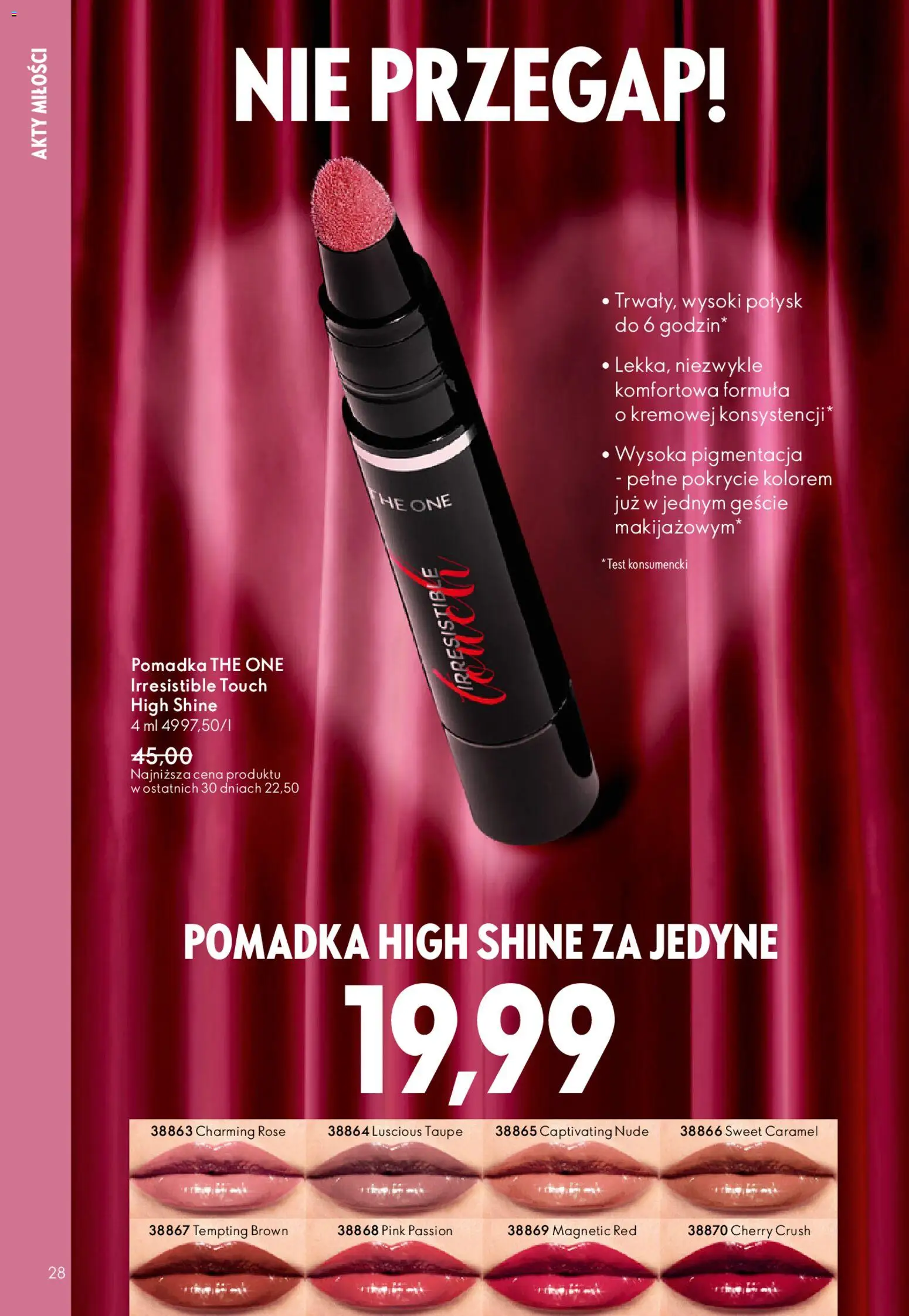 Oriflame Katalog 2 2026 od 21.01.2026 | Strona: 28 | Produkty: Magnetic, Pomadka