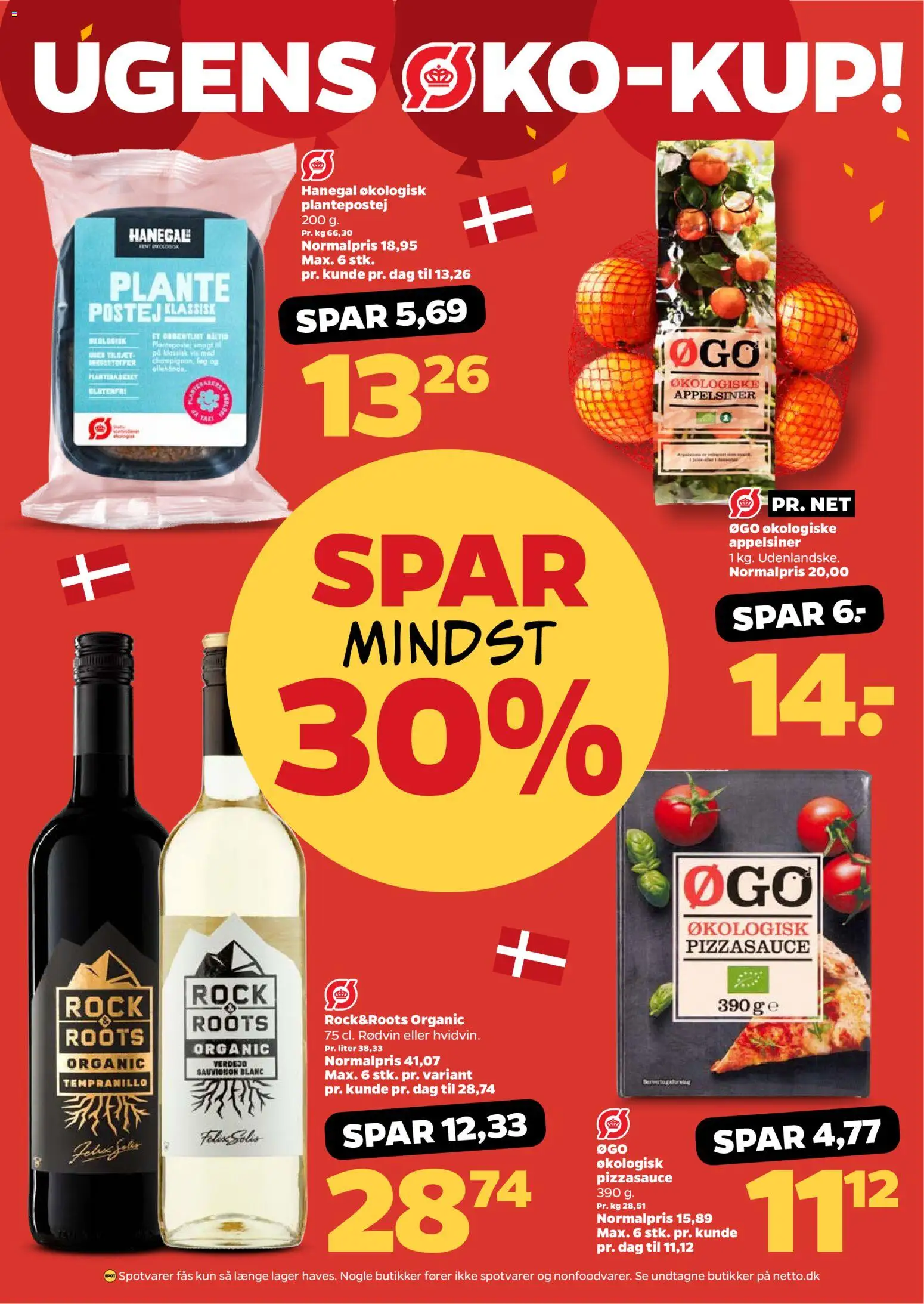 Netto tilbudsavis – gyldig fra 07.03.2026 | Side: 10 | Produkter: Paté, Pizza, Appelsiner, Ris