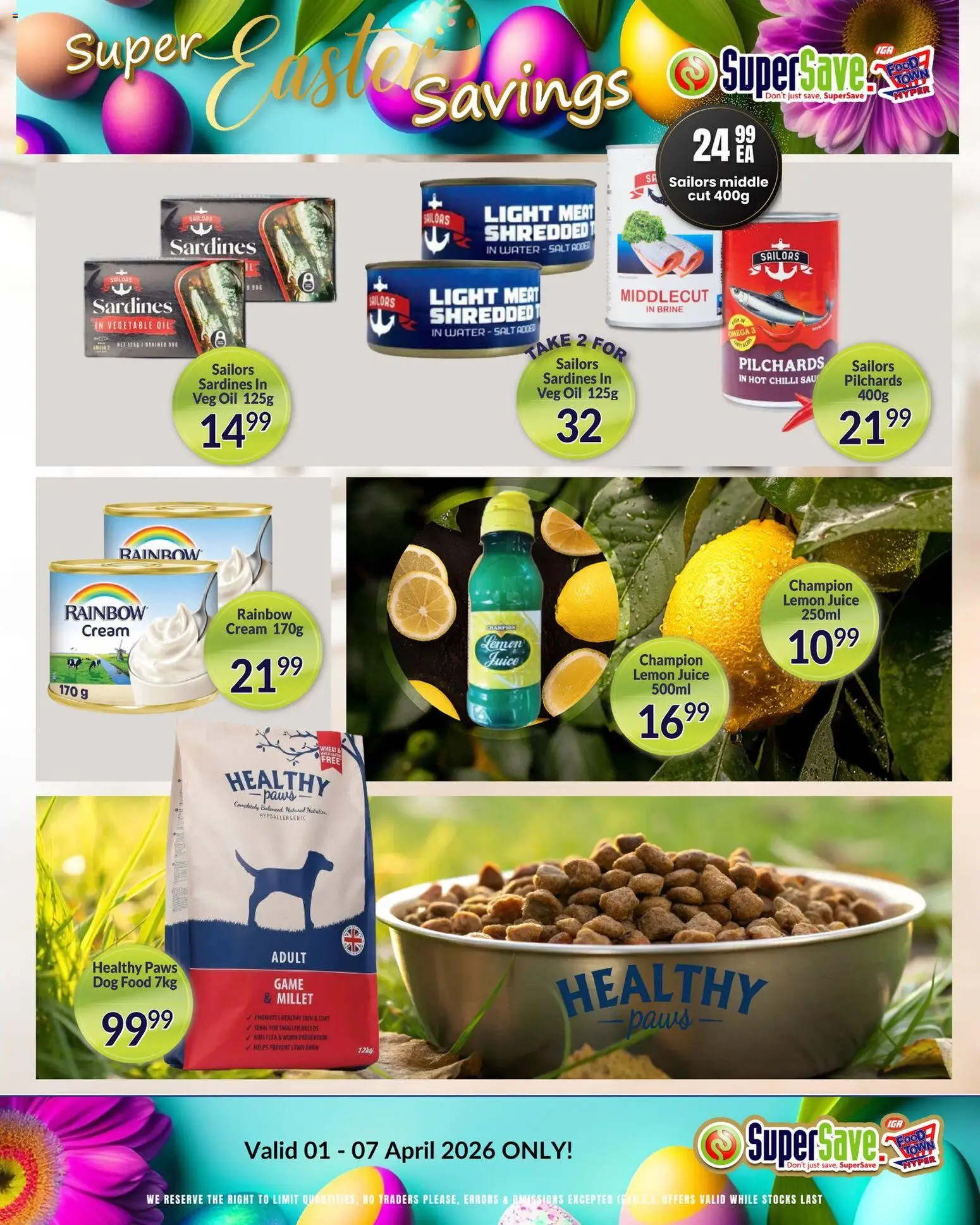Super Save Easter Specials  | 01/04/2026 | How to get a limited discount? Save today! | South Africa