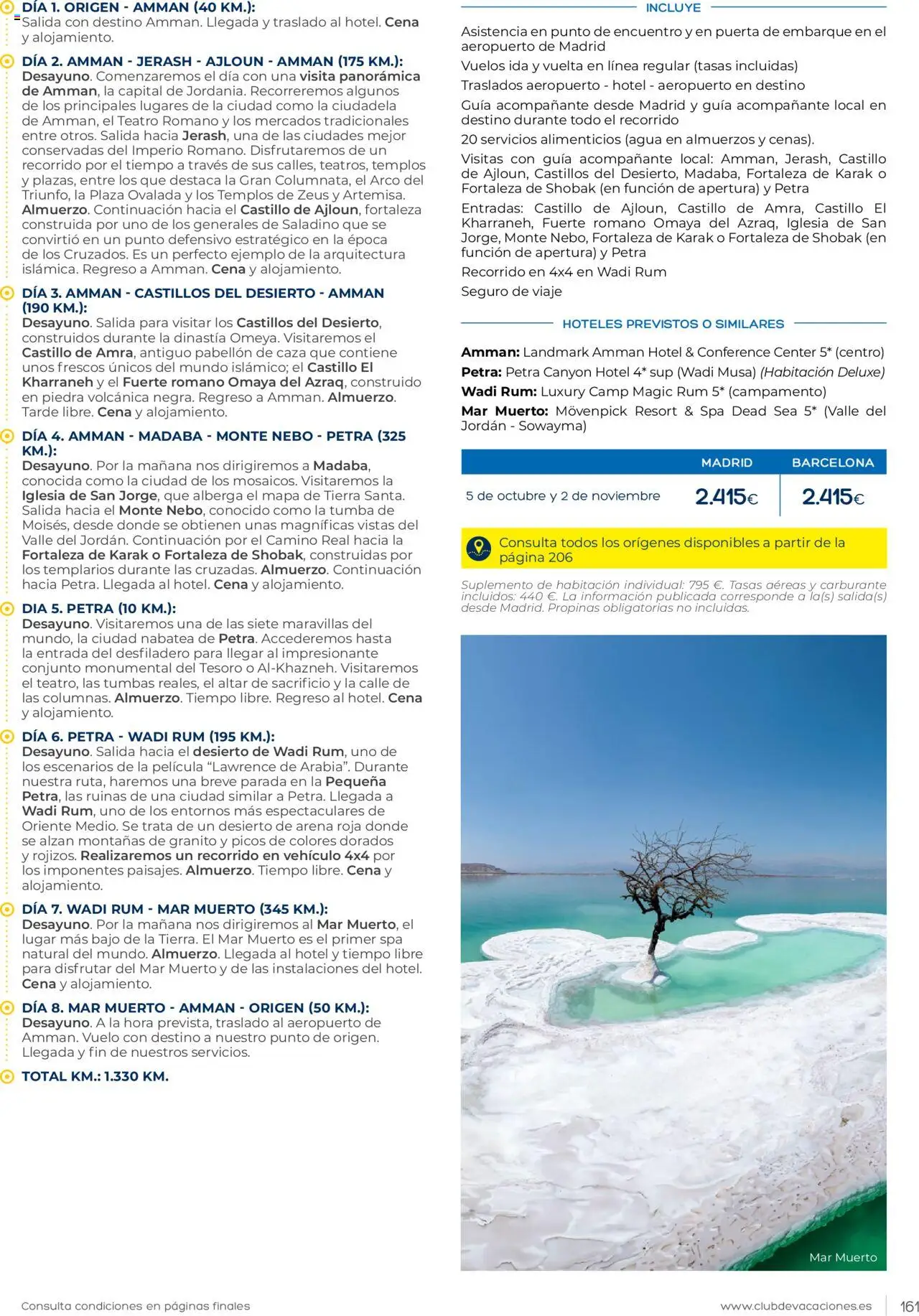 Viajes El Corte Inglés Club de Vacaciones │ válido desde el 01.01.2025 | Página: 161