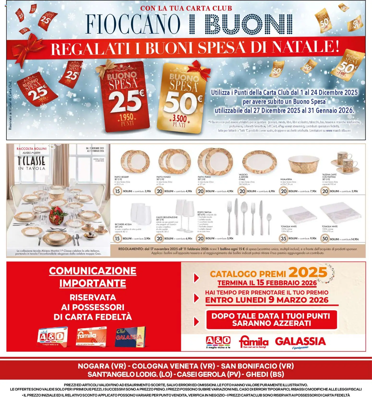 Volantino Famila del 04.12.2025 | Pagina: 28 | Prodotti: Calice, Caffè, Tè, Tovaglia
