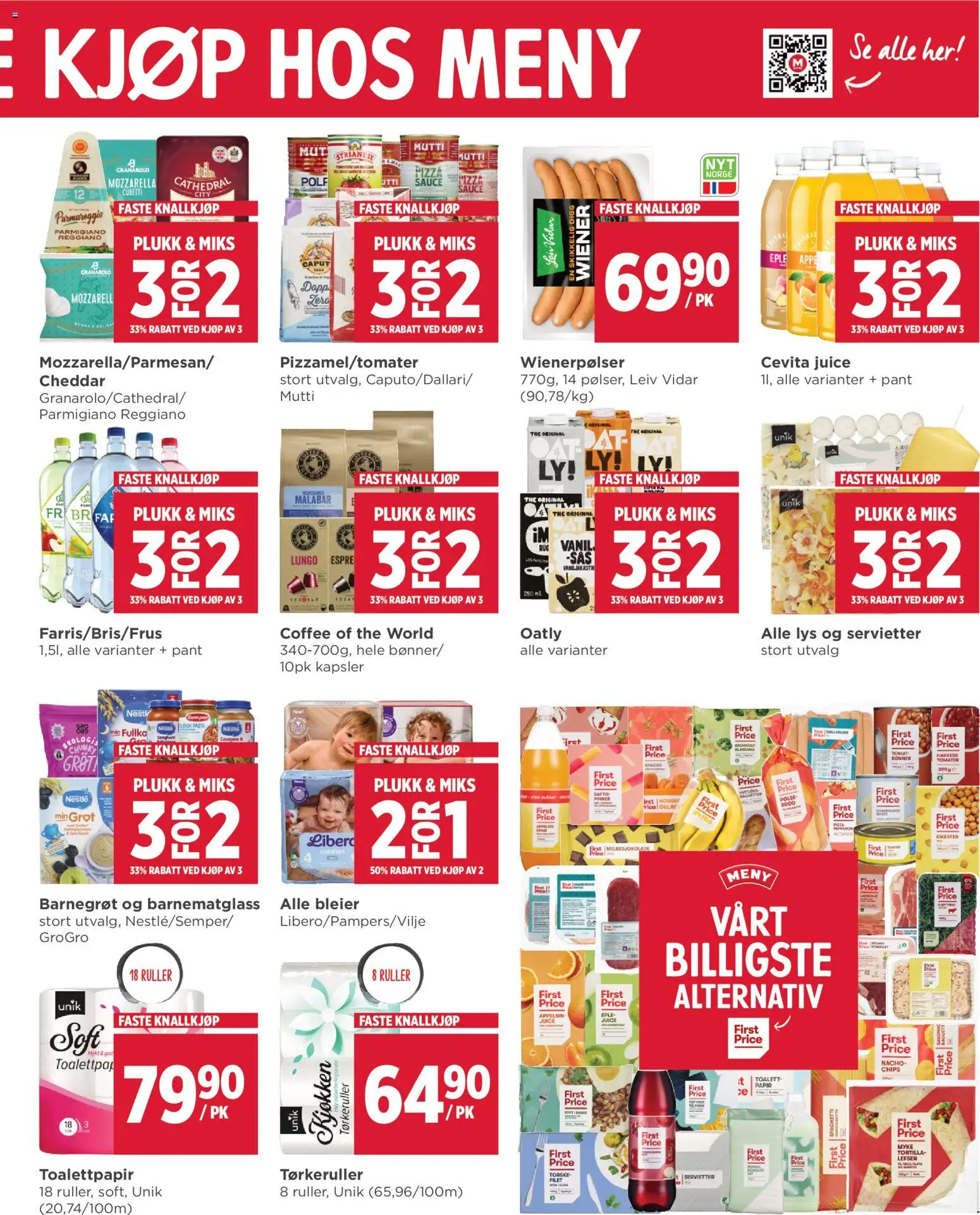 {H1} | Side: 9 | Produkter: Pizza, Лялька, Servietter, Toalett