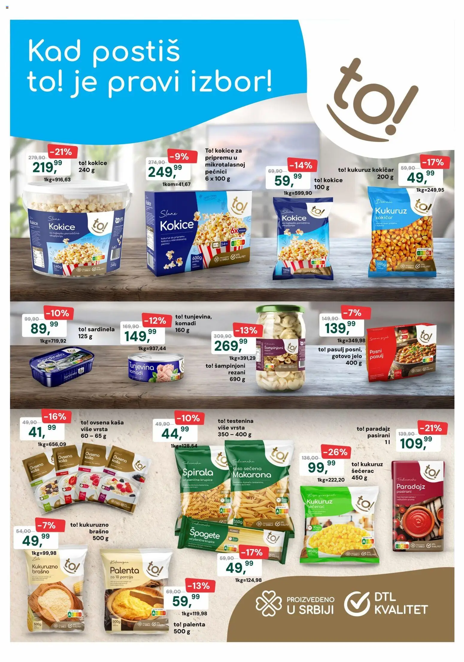 Europrom katalog - važi od 25.03.2026 | Strana: 2 | Proizvode: Brašno, Šampinjoni, Kukuruz, Paradajz