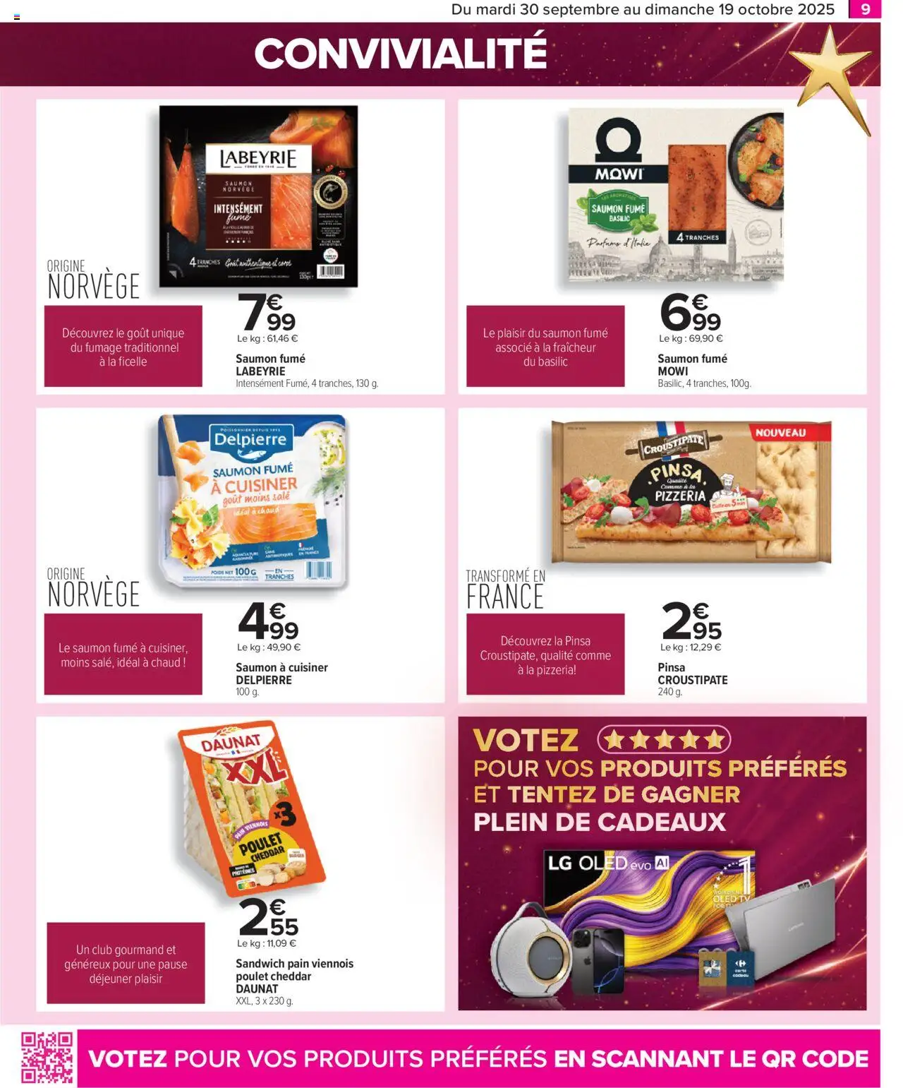  | Page: 9 | Produits: Poids, Sandwich, Pain, Saumon