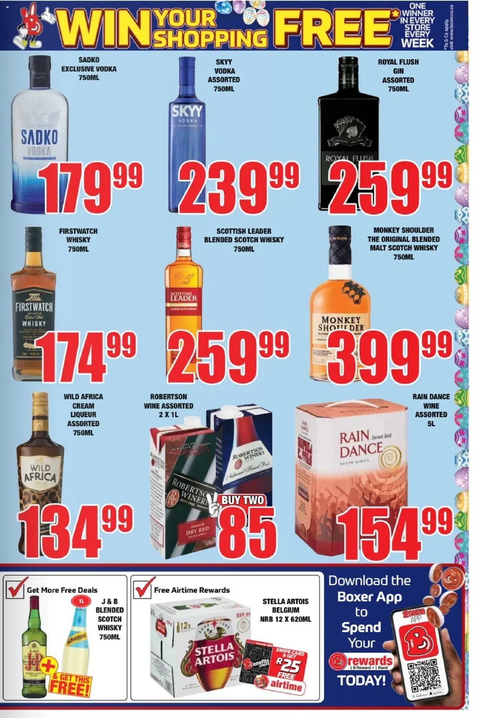 New Boxer catalogue – valid from 23.03.2026 | Page: 3 | Products: Wine, Beer, Cream, Vodka