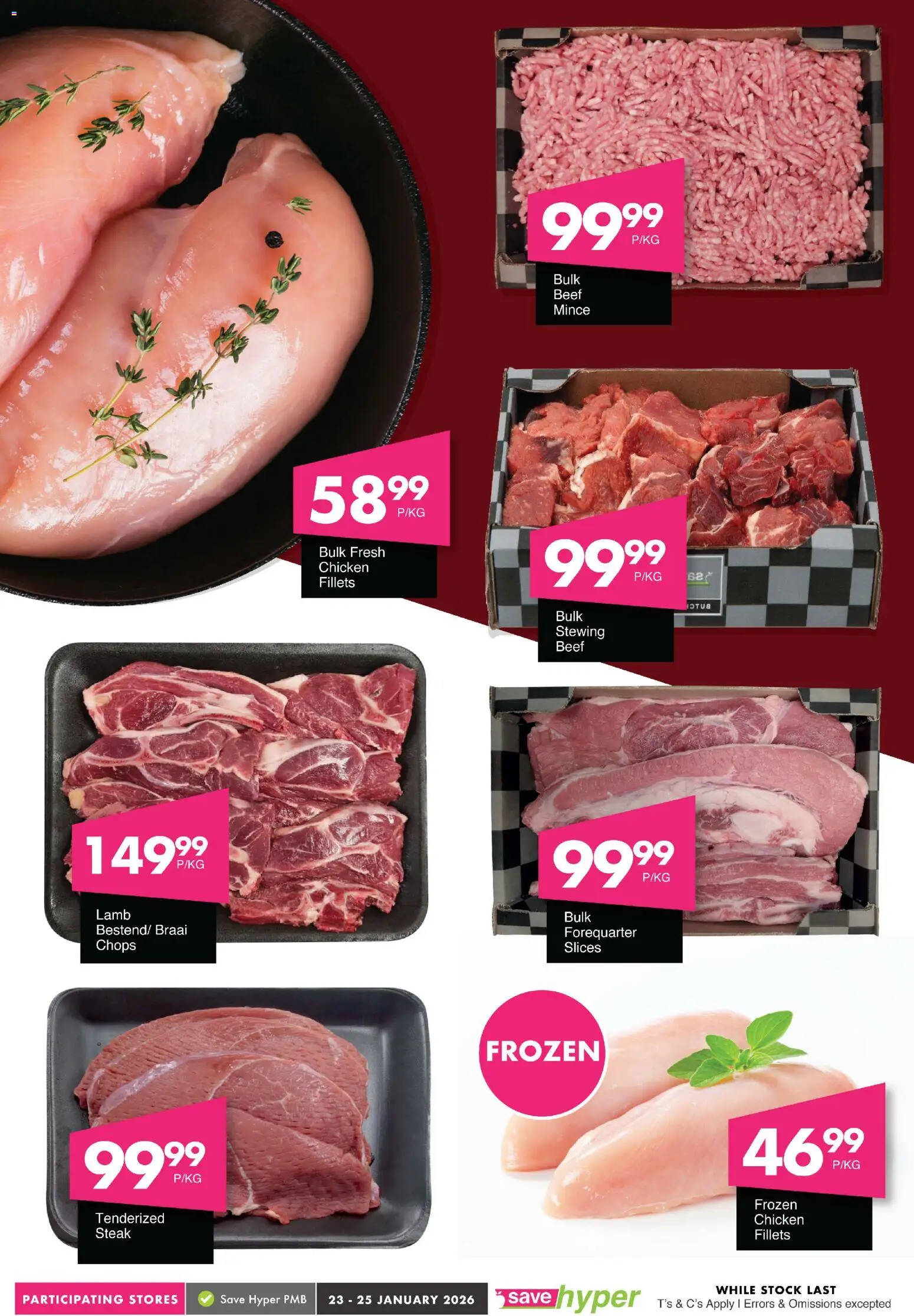 New Save catalogue – valid from 23.01.2026 | Page: 9 | Products: Steak, Chicken, Beef, Stock