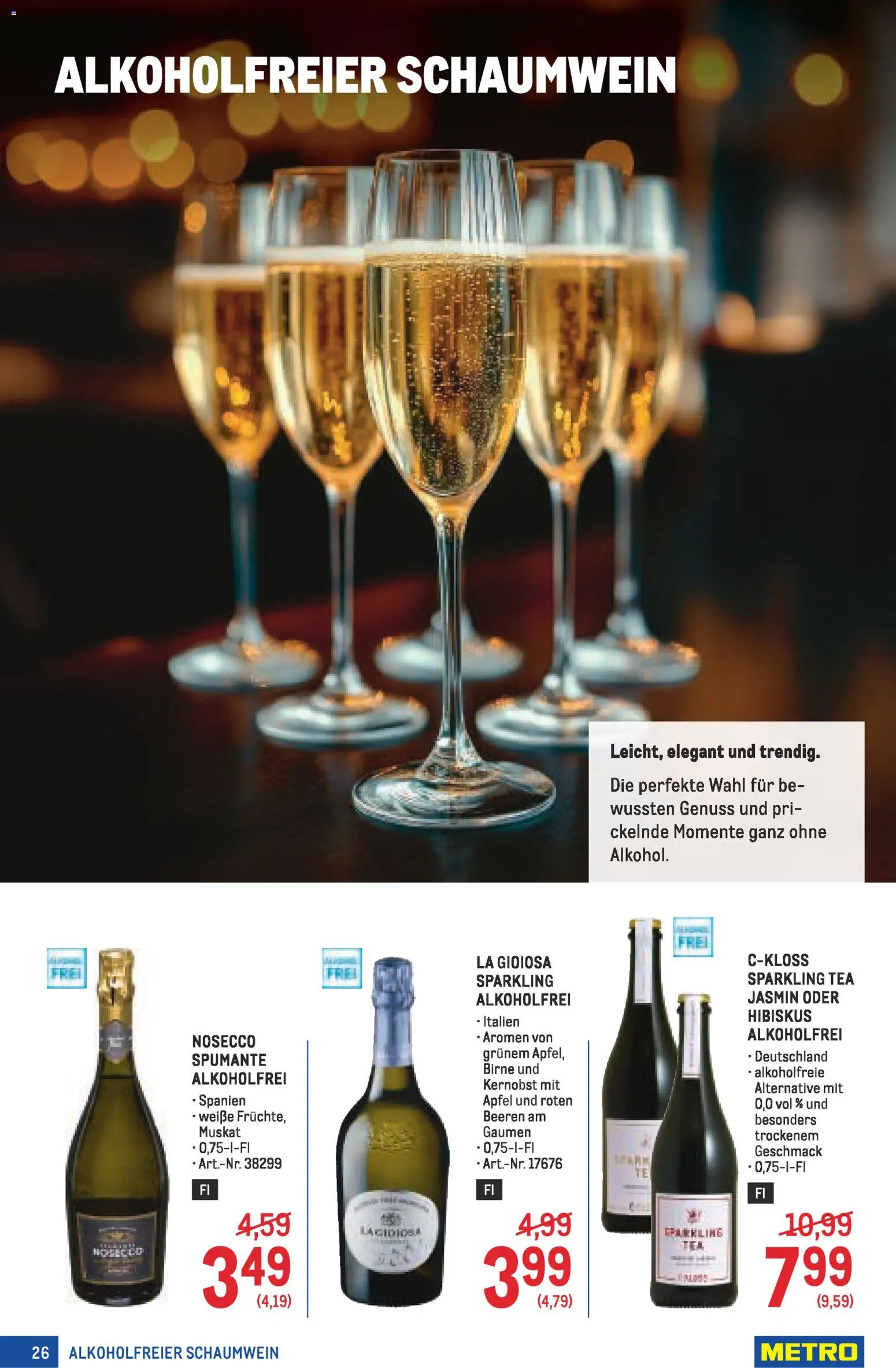 Metro  Wein und Spirituosen Spezial gültig ab 22.01.2026 | Seite: 26 | Produkte: Birne, Äpfel
