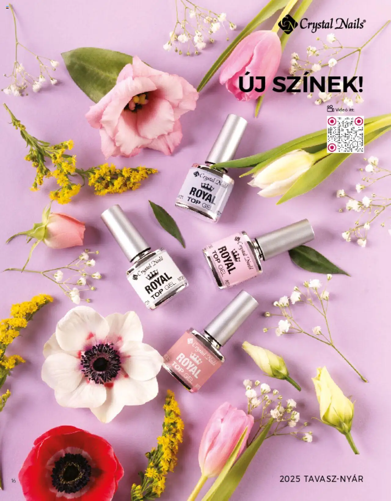 Crystal Nails akciós ujság - amely érvényes a következő dátumtól: 01.03.2025 | Oldal: 16 | Termékek: Videó