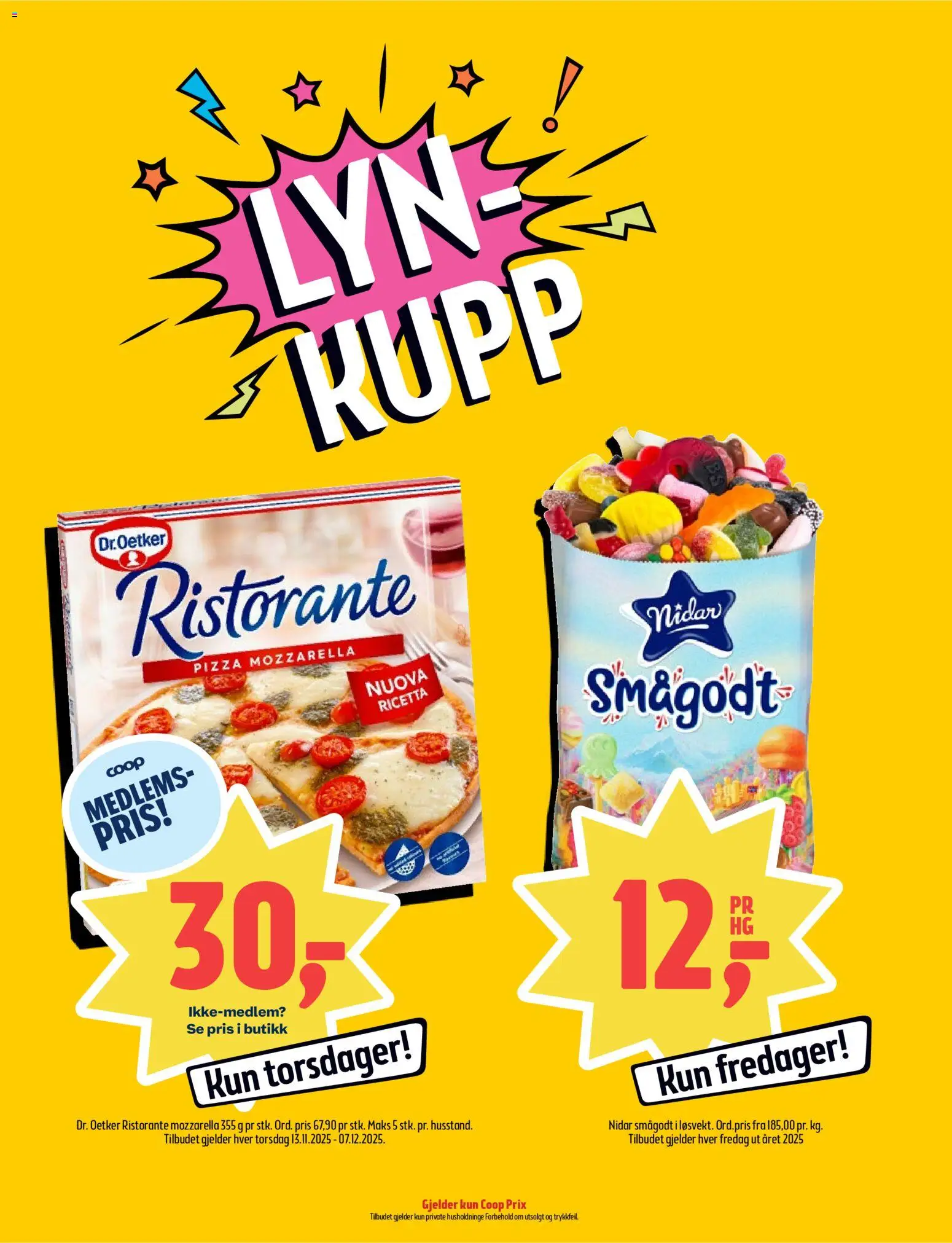 {H1} | Side: 10 | Produkter: Pizza, Smågodt, Mozzarella