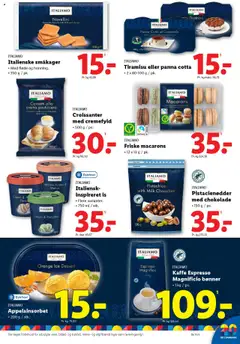 Lidl tilbudsavis – gyldig fra 14.09.2025 | Side: 15 | Produkter: Kaffe, Fløde, Småkager, Bønner