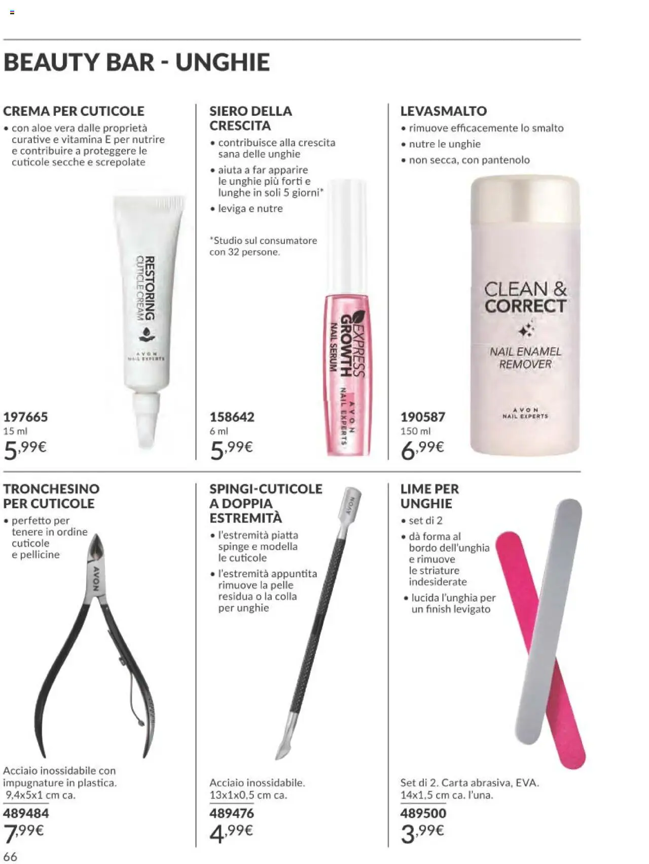 Volantino Avon del 01.09.2025 | Pagina: 66 | Prodotti: Crema, Lime, Colla, Aloe vera