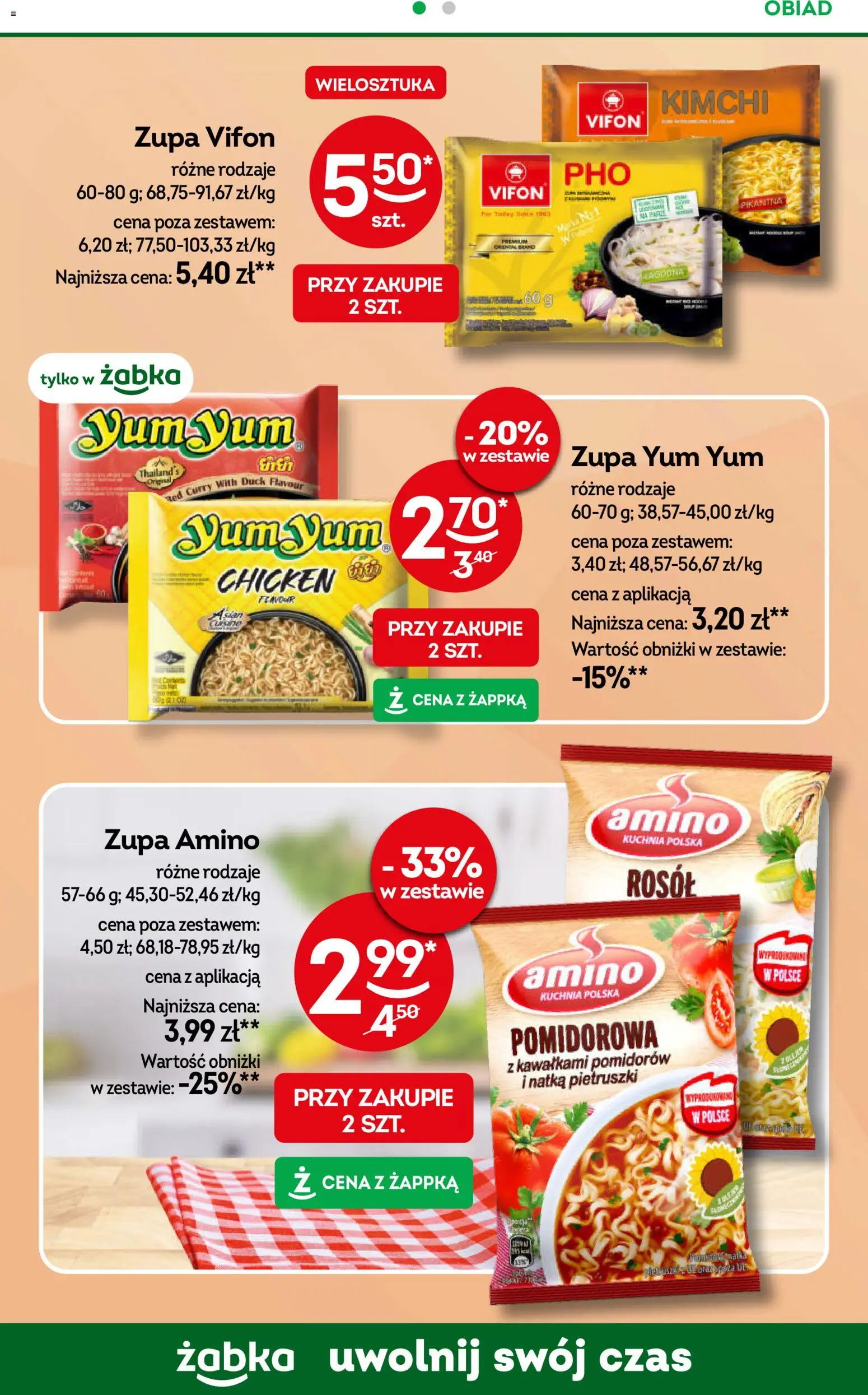 Żabka Gazetka od 11.02.2026 | Strona: 48 | Produkty: Kimchi, Curry, Vifon, Zupa