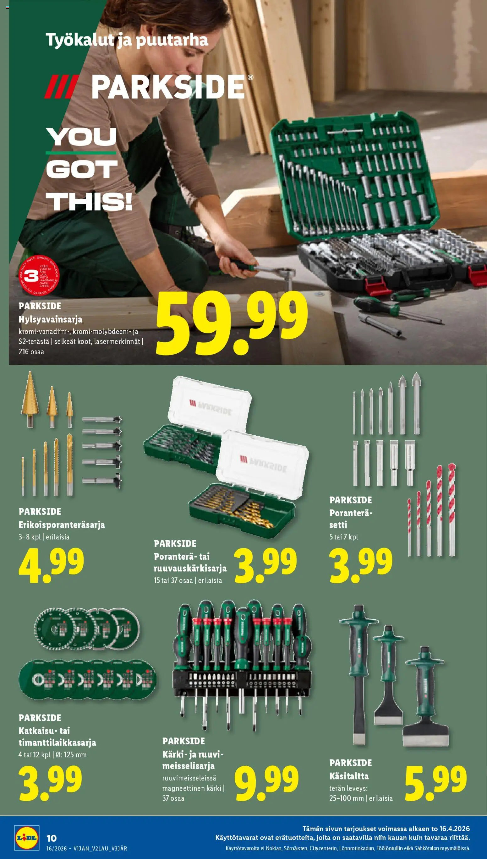 Lidl tarjoukset – voimassa 16.04.2026 alkaen | Sivu: 14 | Tuotteet: Poranterä