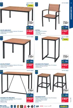Náhled letáku Makro leták - Venkovní vybavení 1 od 11.03.2026 | Strana: 3 | Produkty: Eukalyptus, Stůl, Židle, Zahradní nábytek