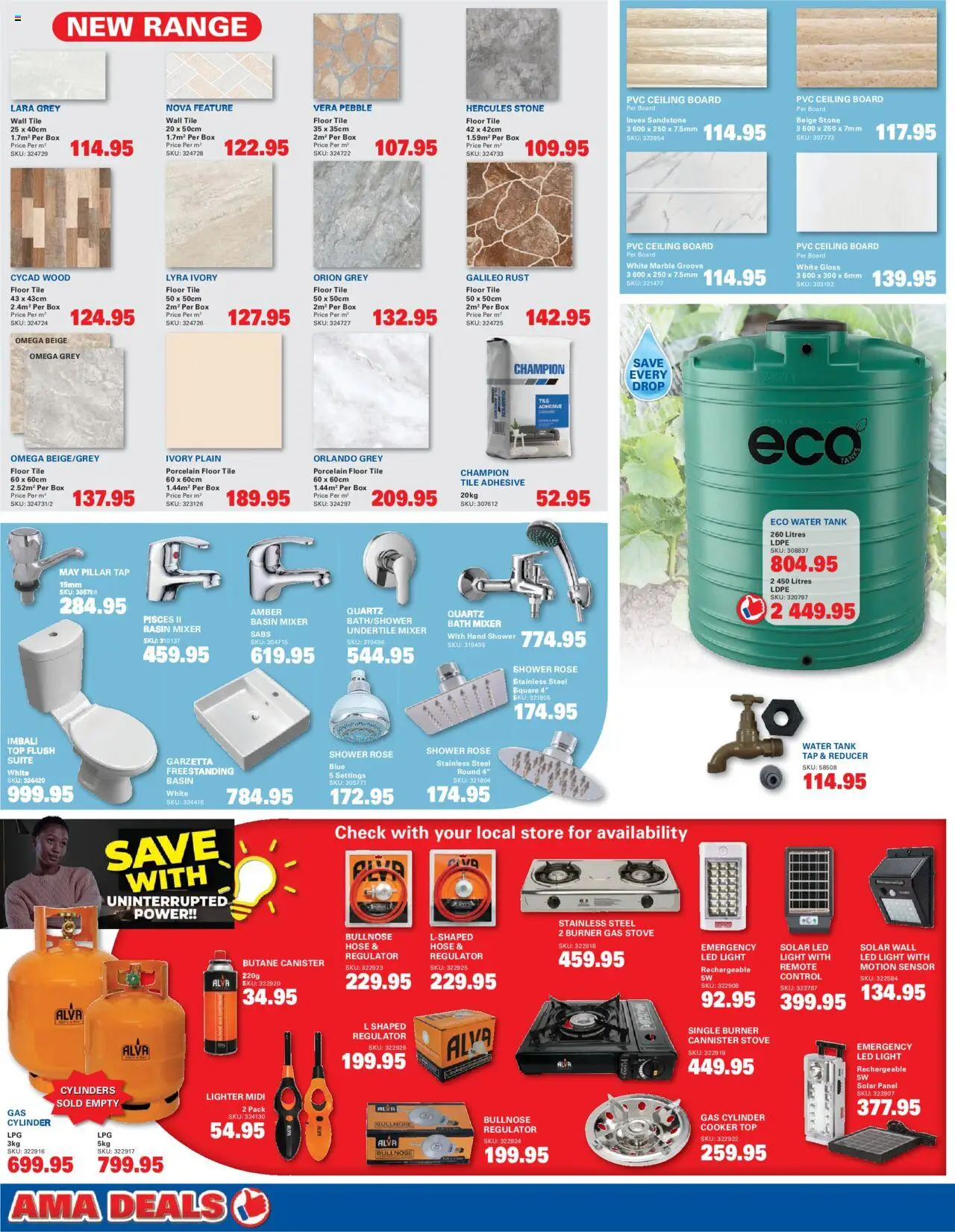 New Cashbuild catalogue – valid from 20.10.2025 | Page: 2 | Products: Tank, Bath, Tap, Water