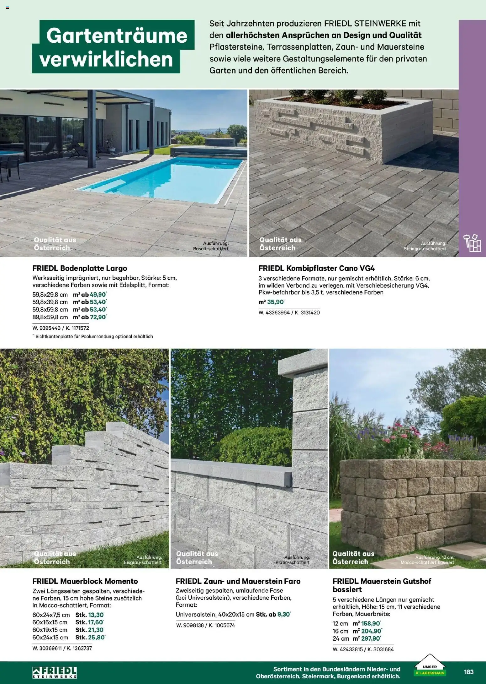 Lagerhaus Garten & Freizeit Katalog 2026 gültig ab 01.03.2026 | Seite: 183