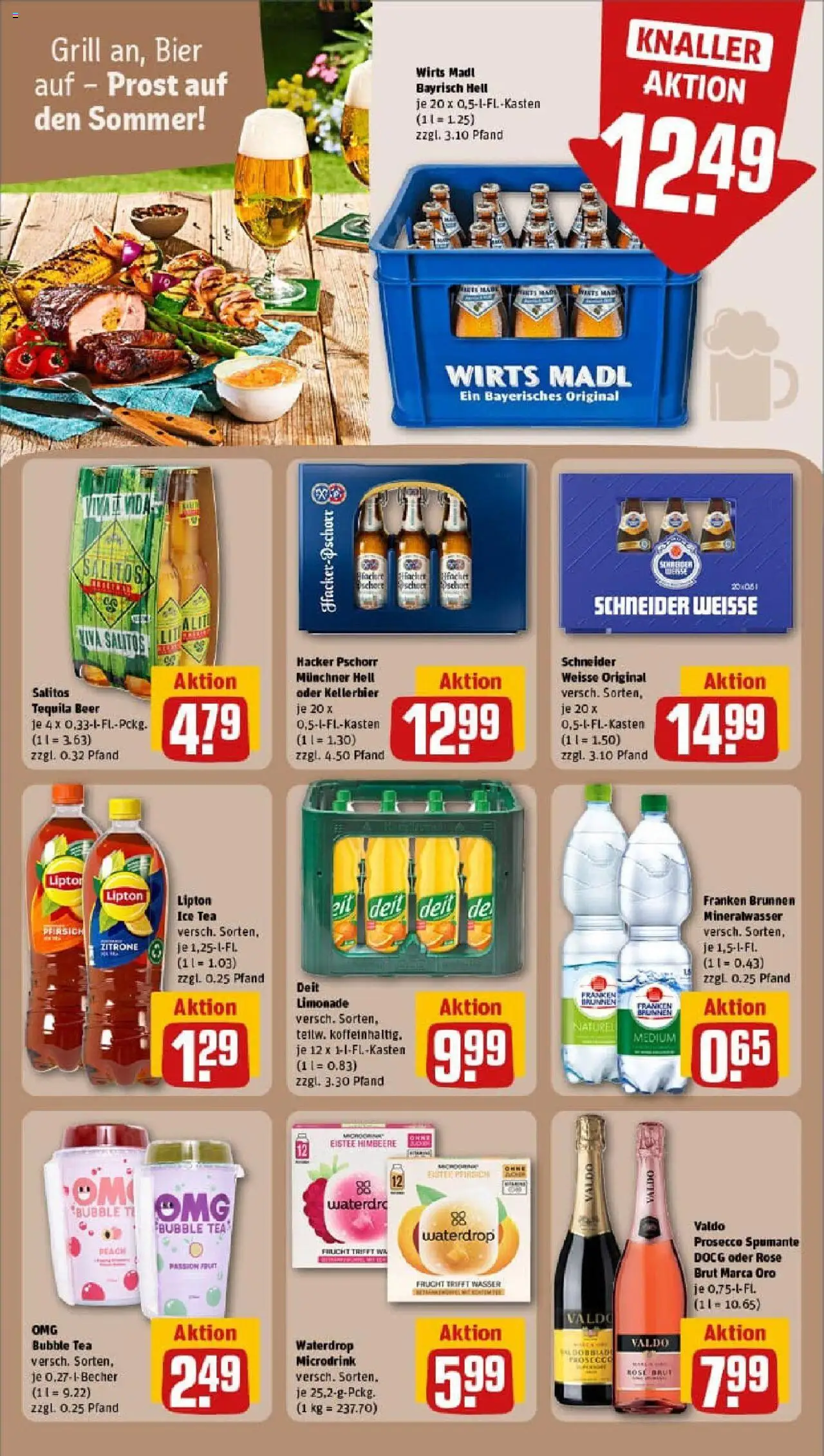 Rewe prospekt Manching	 - gültig ab dem 20.07.2025 | Seite: 22 | Produkte: Limonade, Mineralwasser, Pfirsich, Himbeere