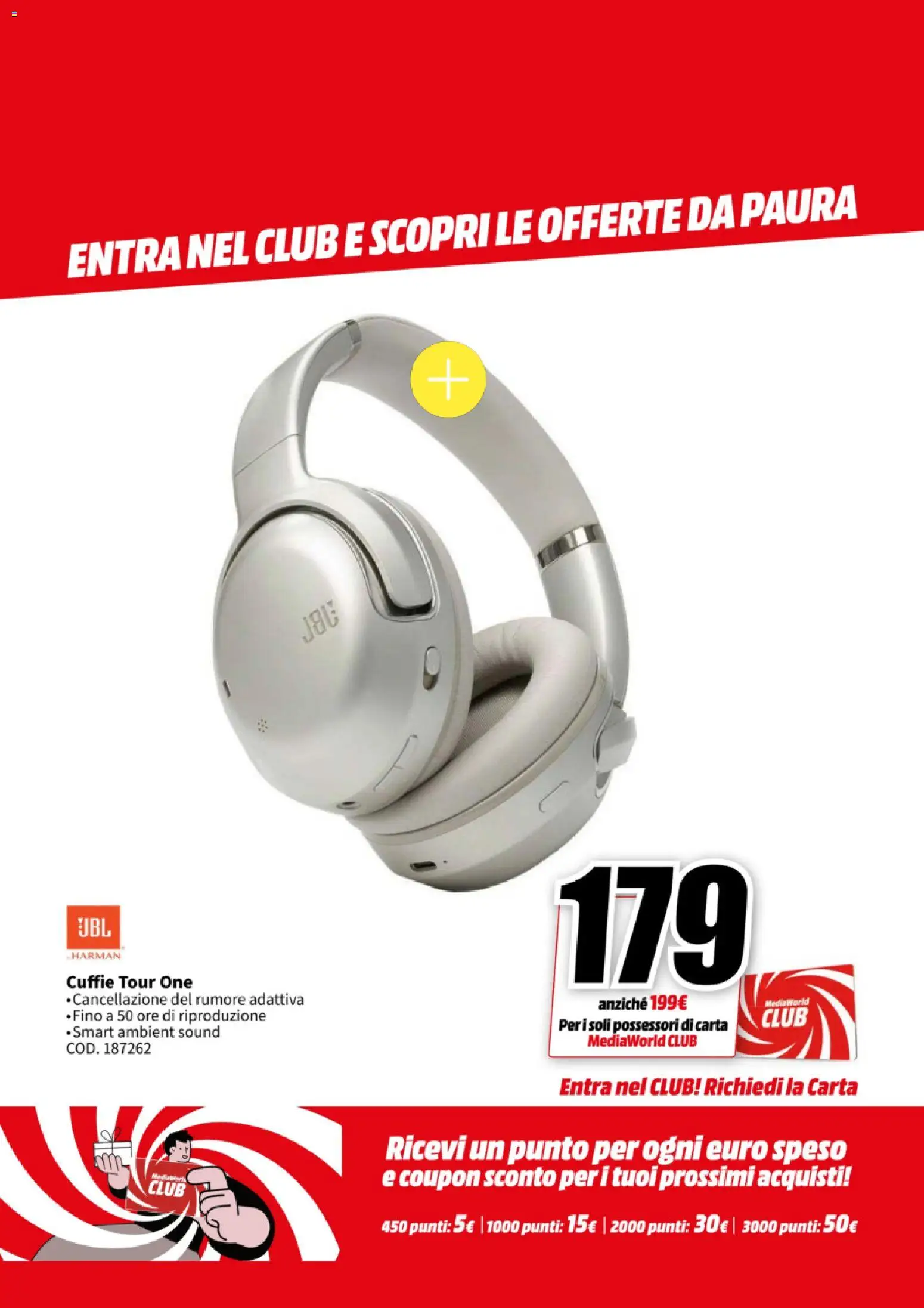 Volantino Media World del 27.10.2025 | Pagina: 15 | Prodotti: Cuffie