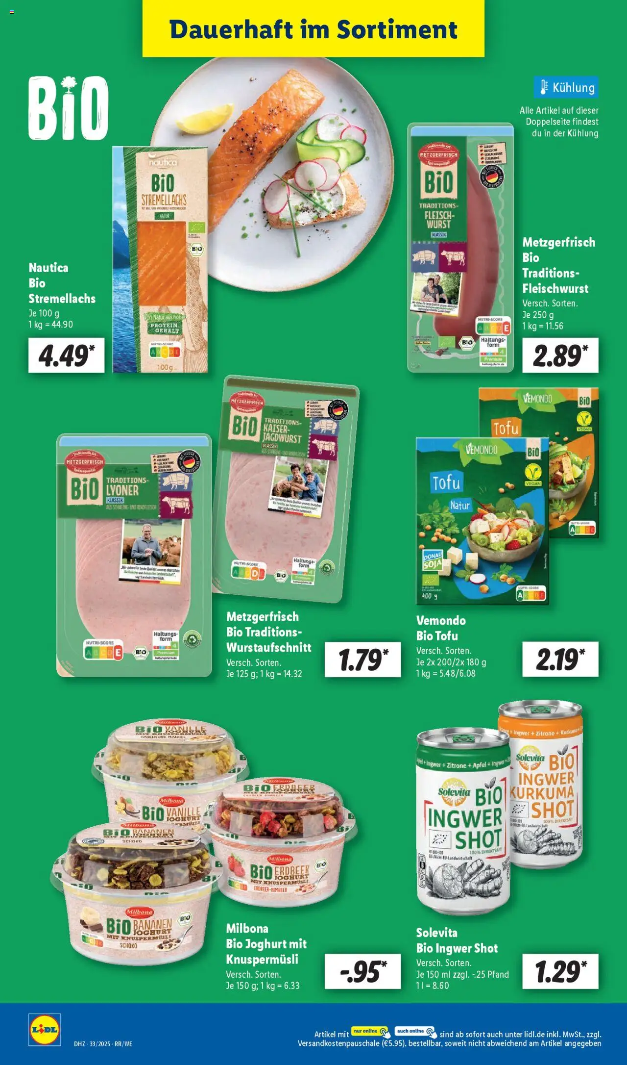Lidl Prospekt Trier - gültig ab dem 11.08.2025 | Seite: 10 | Produkte: Joghurt, Äpfel, Bananen, Fleisch