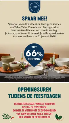 Delhaize folder week 51 - Voorbeeld van een folder van Delhaize, geldig van 18.12.2025 | Pagina: 7 | Producten: Servies, Kan