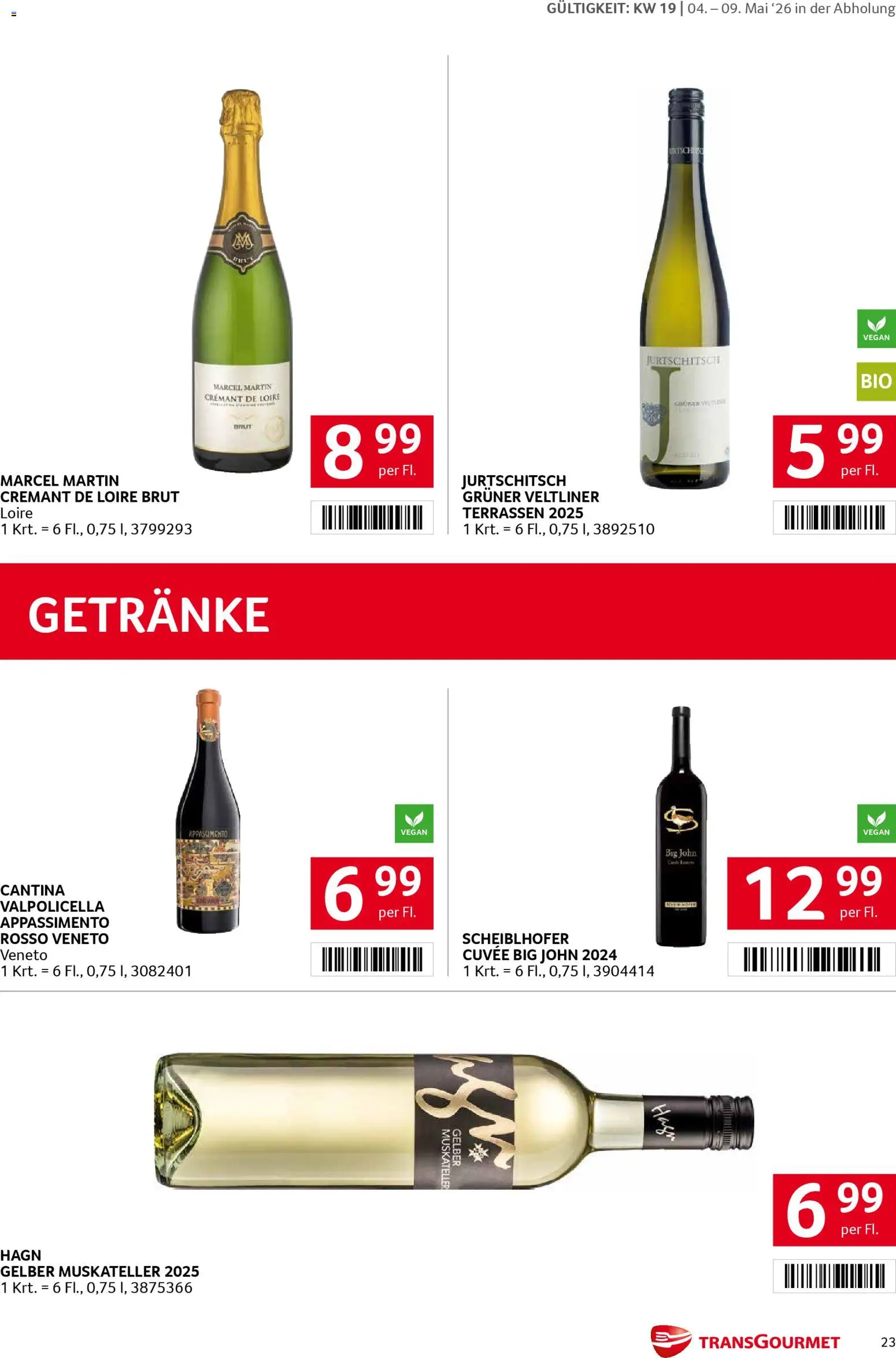 Transgourmet Flugblatt gültig ab 04.05.2026 | Seite: 23