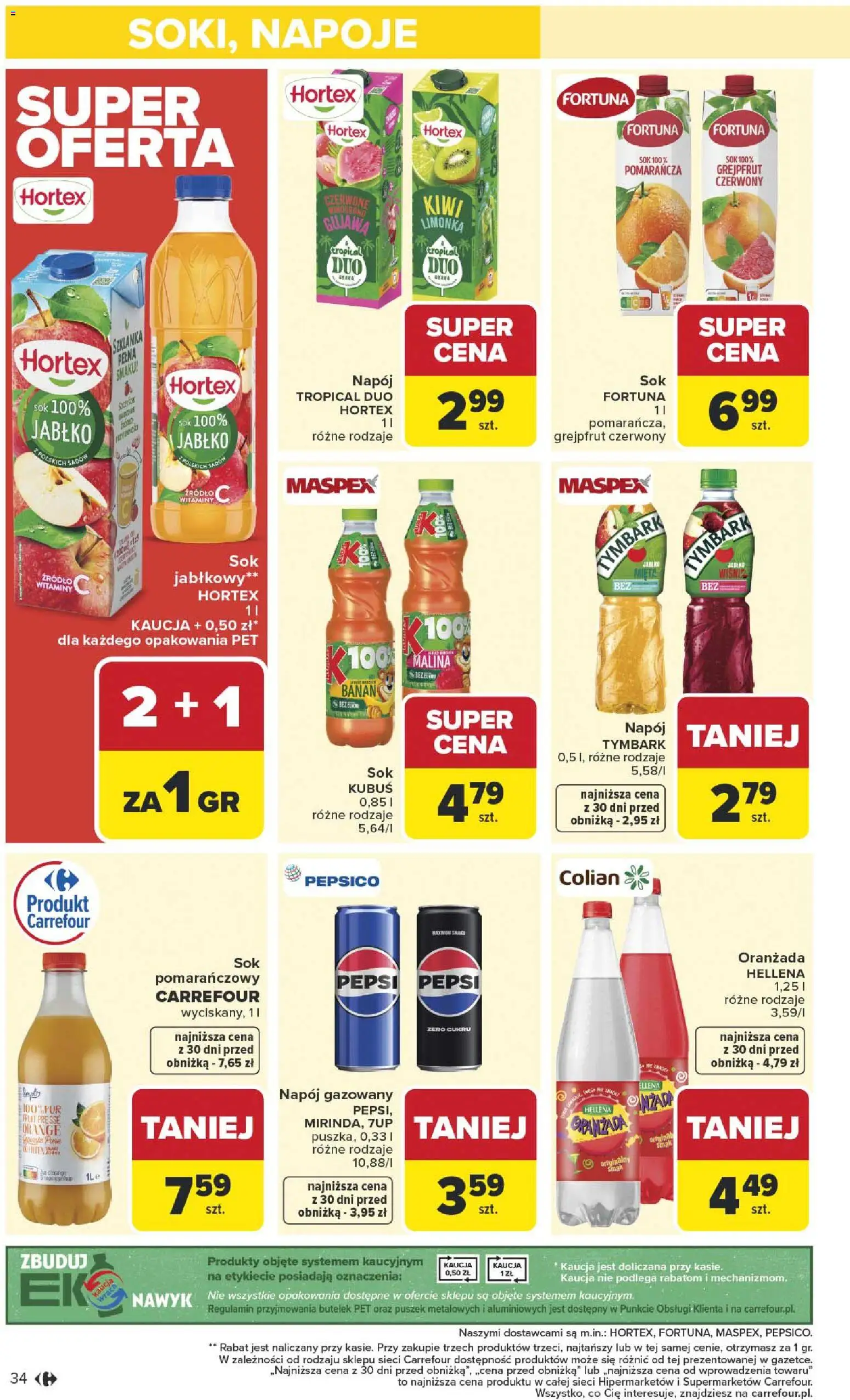 Carrefour Gazetka od 12.01.2026 | Strona: 36 | Produkty: Limonka, Napoje, Mięta, Banan