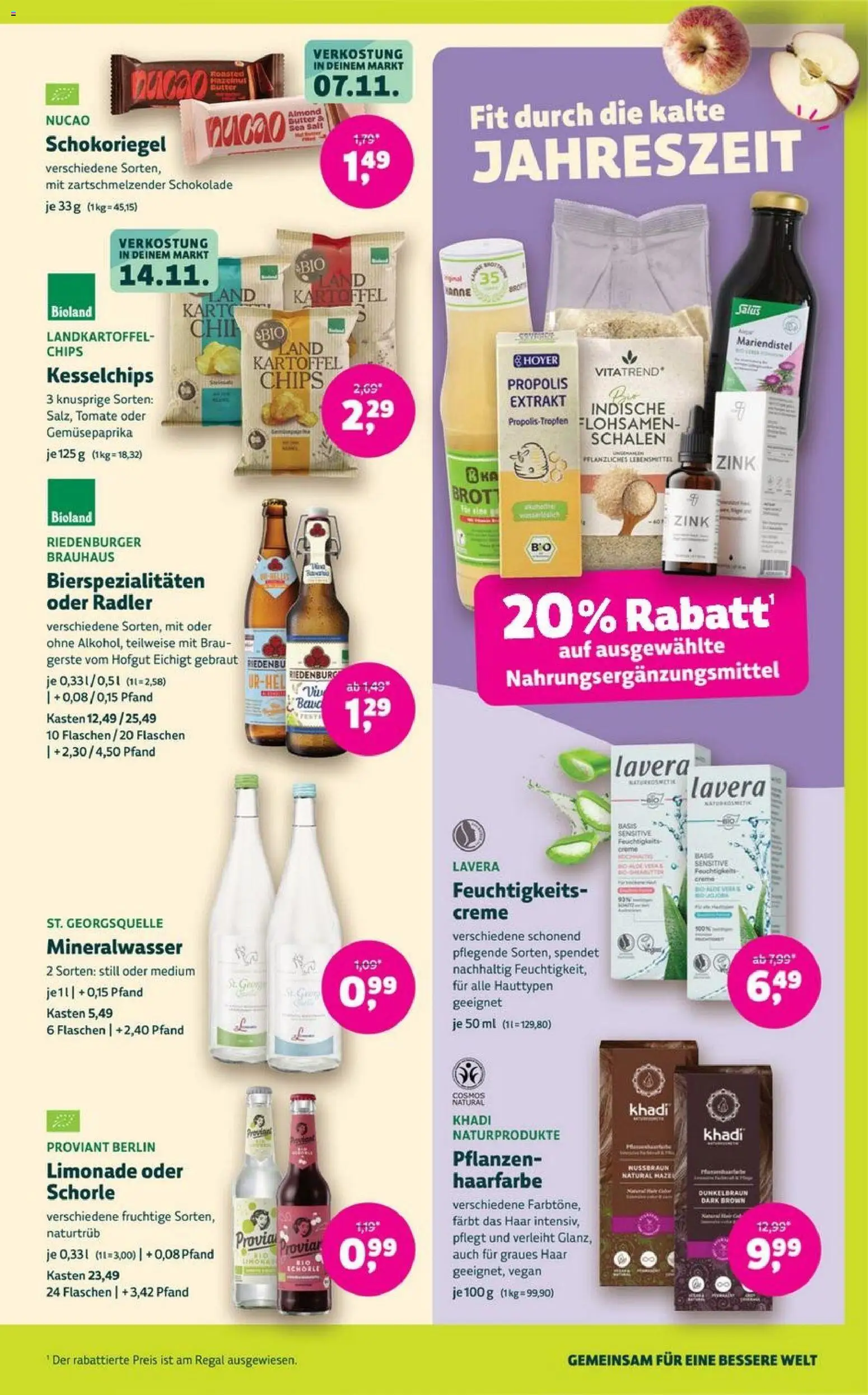 Denns BioMarkt Angebote – gültig ab 05.11.2025 | Seite: 11 | Produkte: Regal, Limonade, Brot, Chips