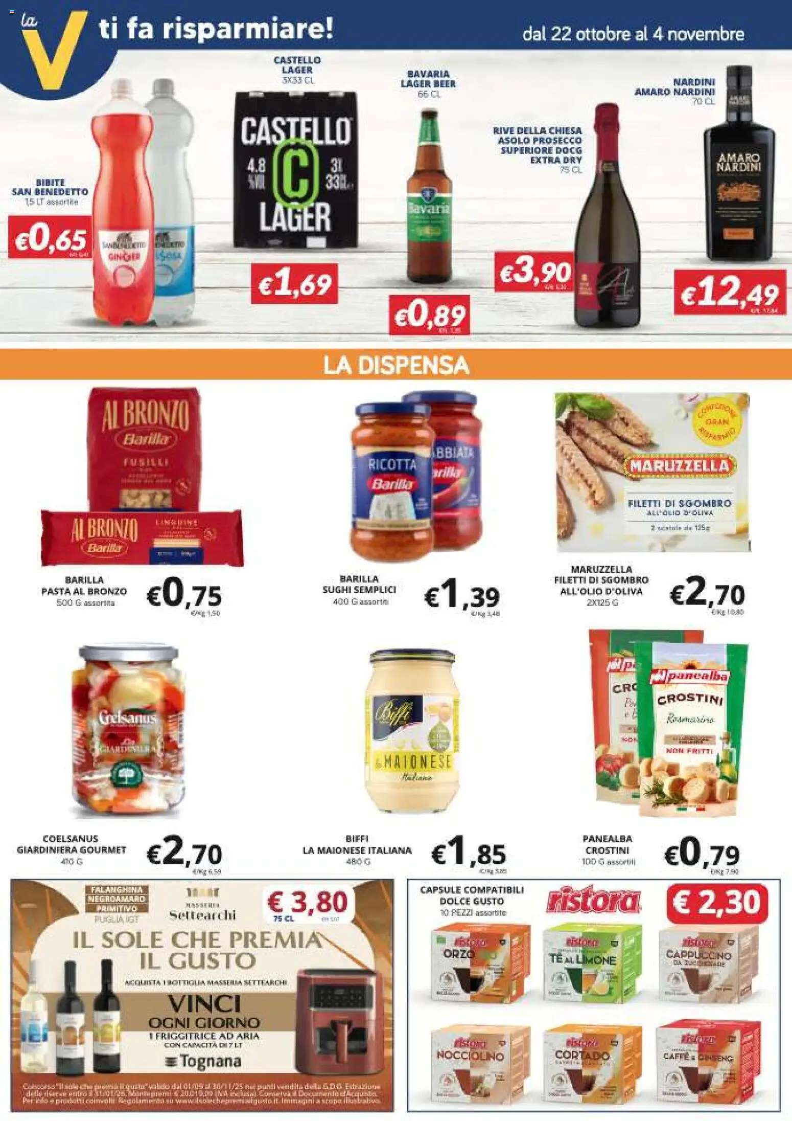 Volantino Visotto del 22.10.2025 | Pagina: 6 | Prodotti: Friggitrice ad aria, Tè, Maionese, Pasta