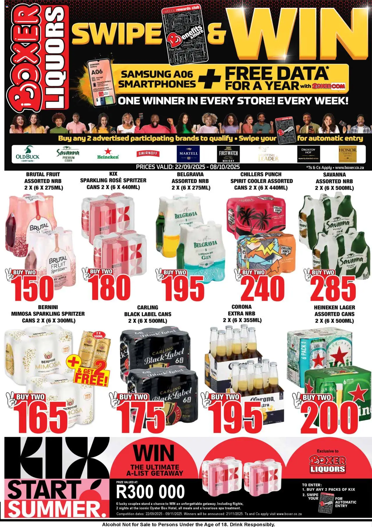 New Boxer catalogue – valid from 22.09.2025 | Page: 1 | Products: Dates, Cider, Cooler, Fruit