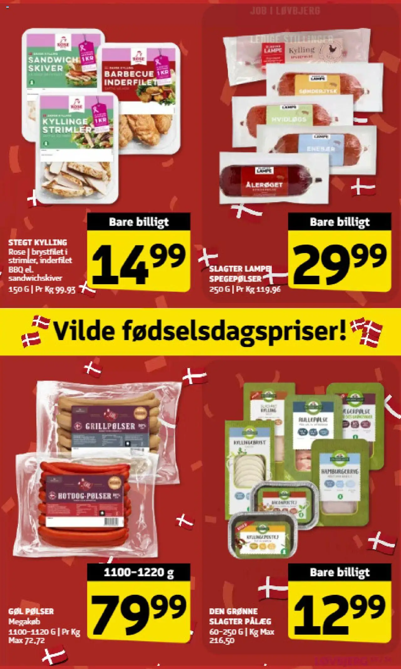 Løvbjerg tilbudsavis – gyldig fra 12.09.2025 | Side: 15 | Produkter: Pølser, Pålæg, Lampe, Hamburgerryg