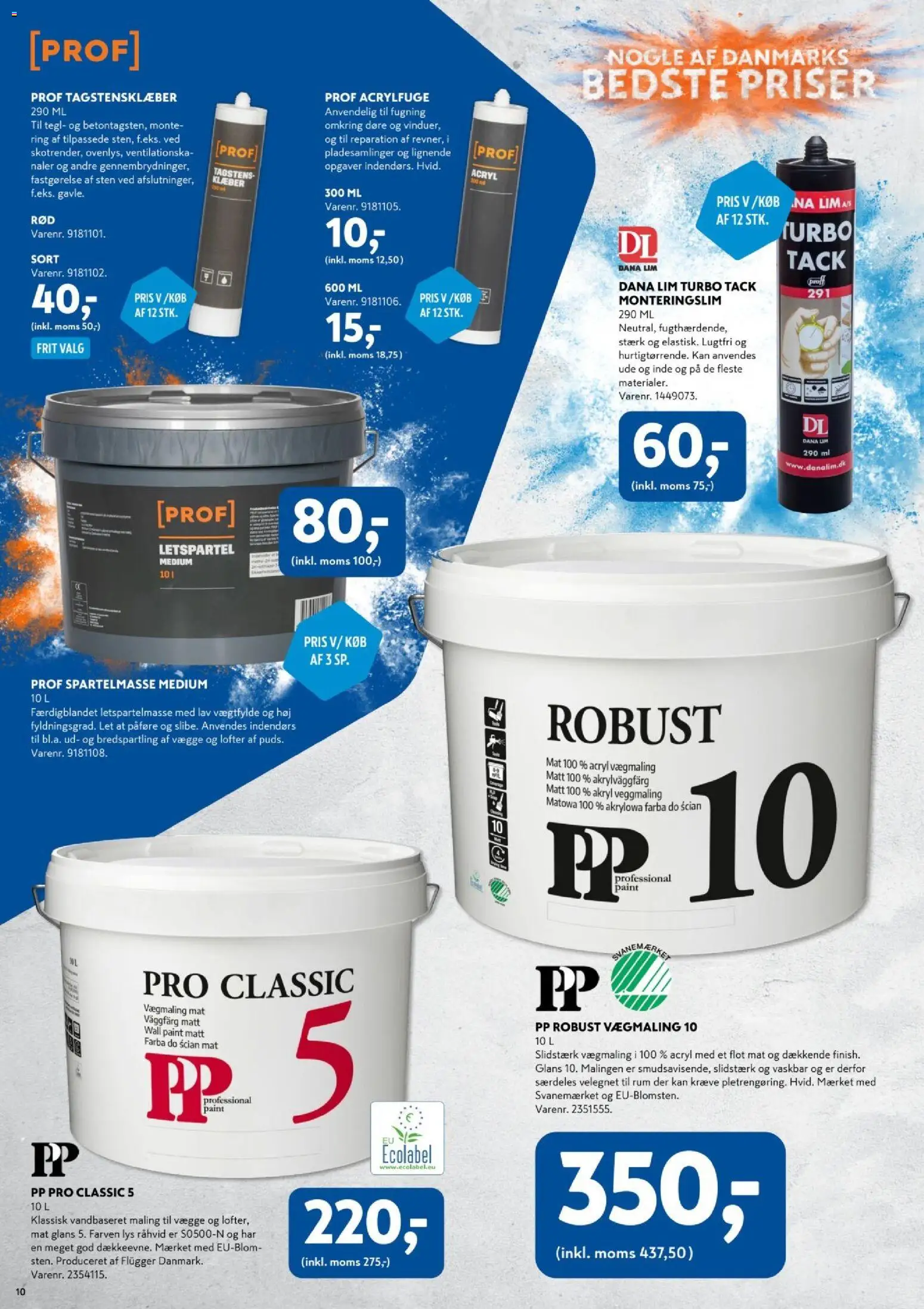 Davidsen tilbudsavis – gyldig fra 05.03.2026 | Side: 10 | Produkter: Spartelmasse, Maling