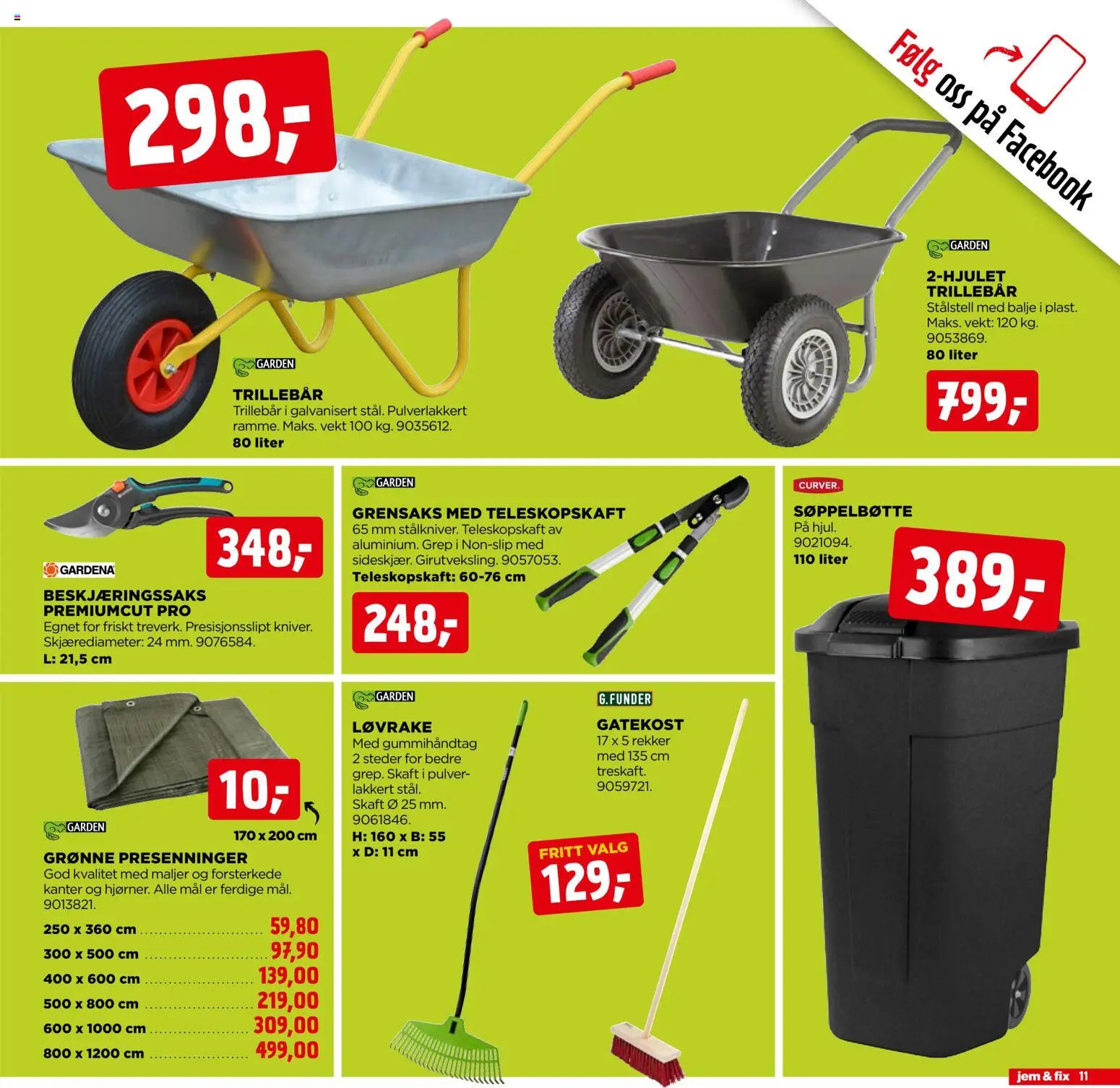 {H1} | Side: 11 | Produkter: Vekt, Søppelbøtte