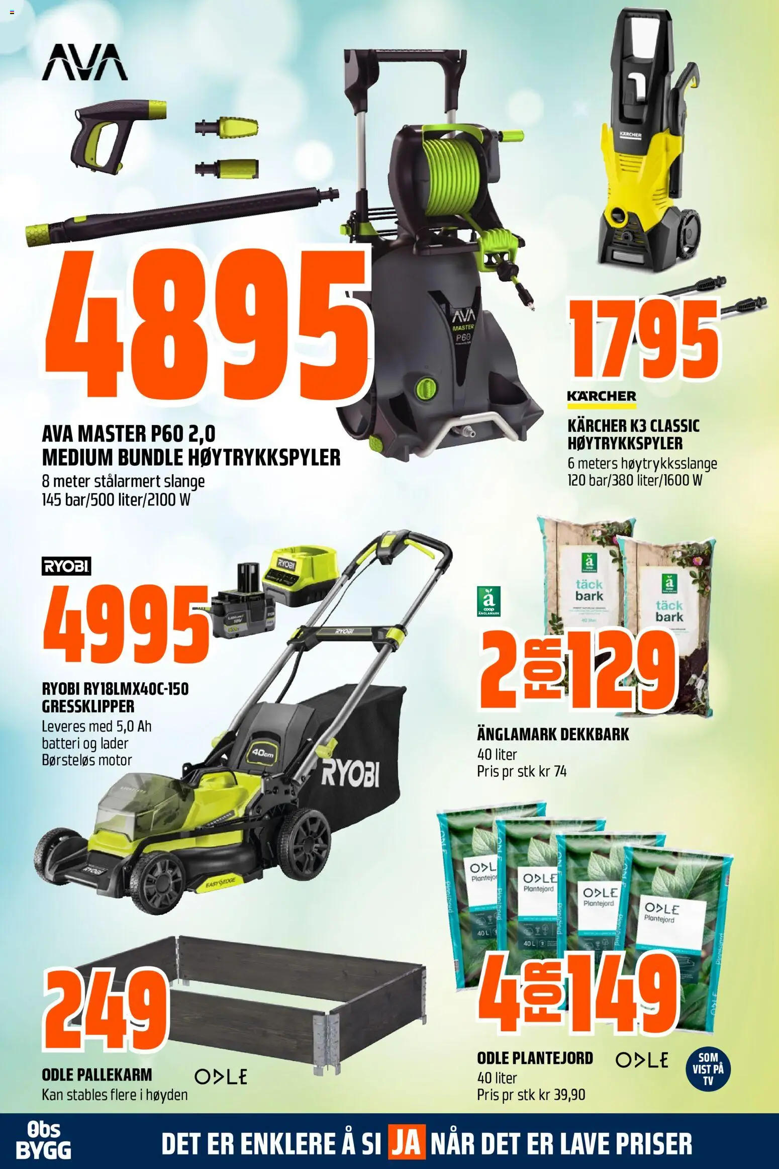 {H1} | Side: 17 | Produkter: Høytrykkspyler, Склошпалери, Dartpilar, Gressklipper