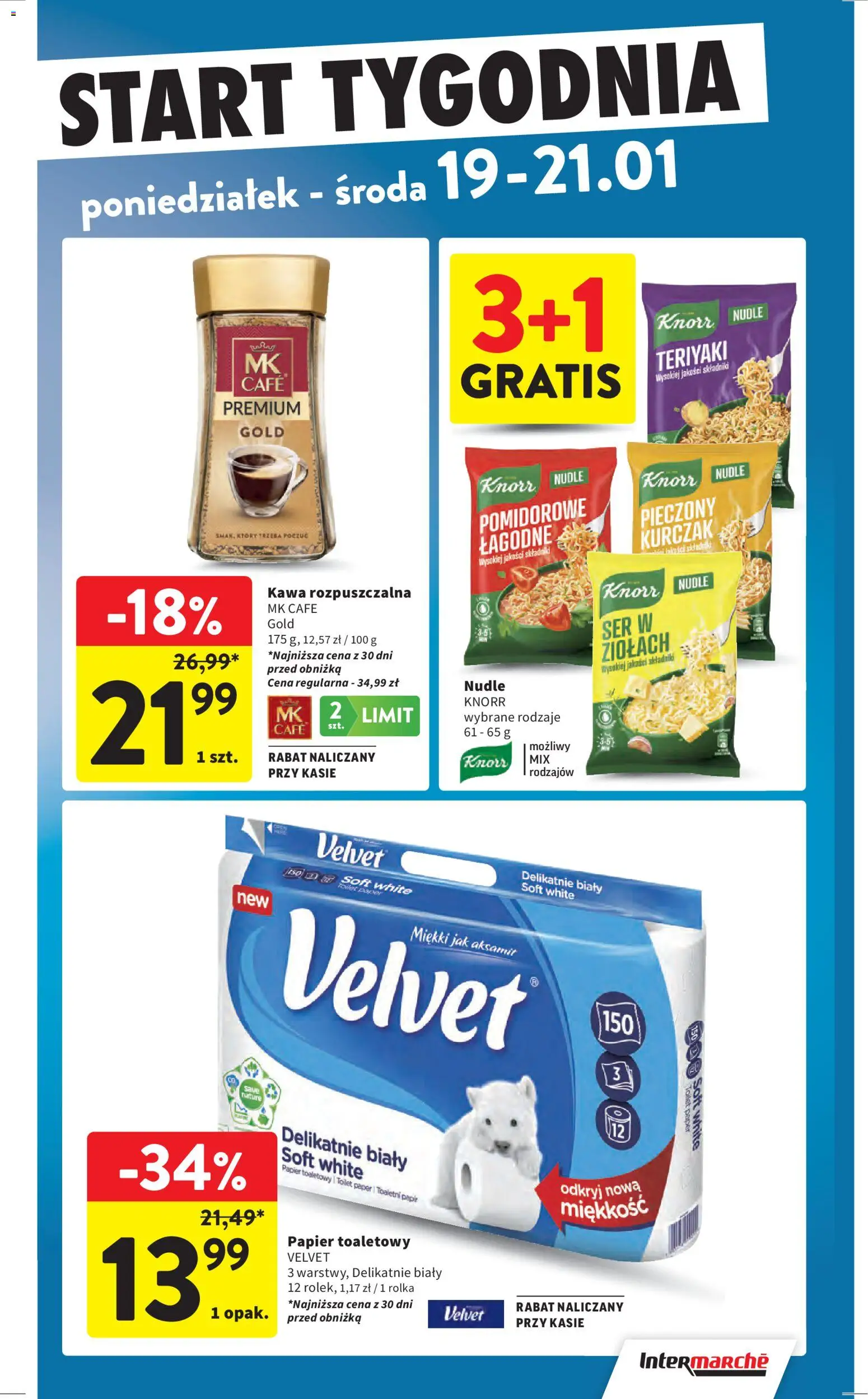 Intermarche Gazetka od 15.01.2026 | Strona: 45 | Produkty: Kurczak, Kawa rozpuszczalna, Ser, Kawa