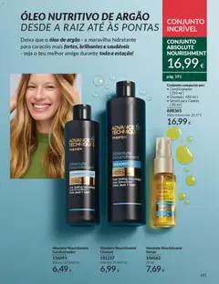 Pré-visualização Absolute Nourishment Condicionador, Absolute Nourishment Conditioner infused with argan & coconut oils. Hair feeling Nourished And Smoother After Just 1 Use* válido de 01.11.2025 | Página: 191