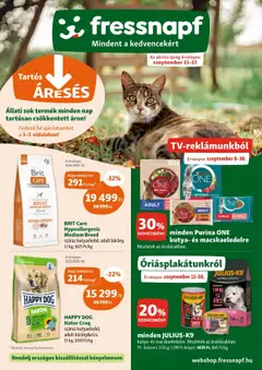 Fressnapf Akciós újság - amely érvényes a következő dátumtól: 11.09.2025