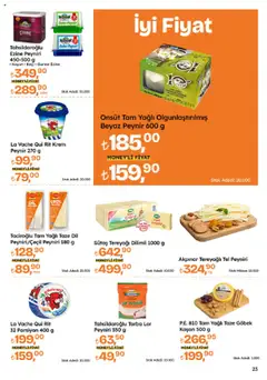 Migros Katalog - Migroskop - 21.08.2025 tarihinden itibaren geçerlidir | Sayfa: 23 | Ürünler: Krem, Tereyağı, Peynir