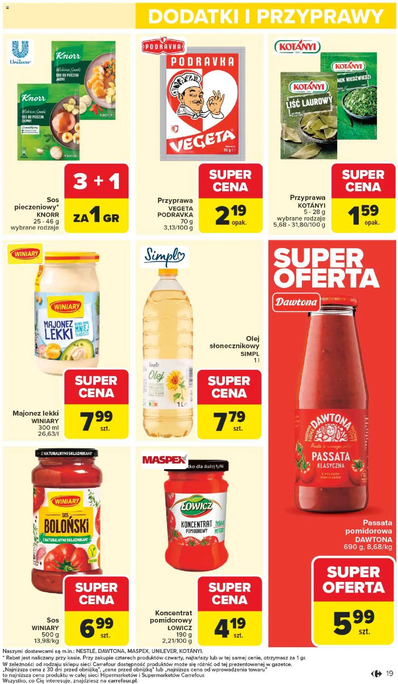 Carrefour Gazetka od 22.09.2025 | Strona: 21 | Produkty: Liśc laurowy, Przyprawy, Majonez, Sos