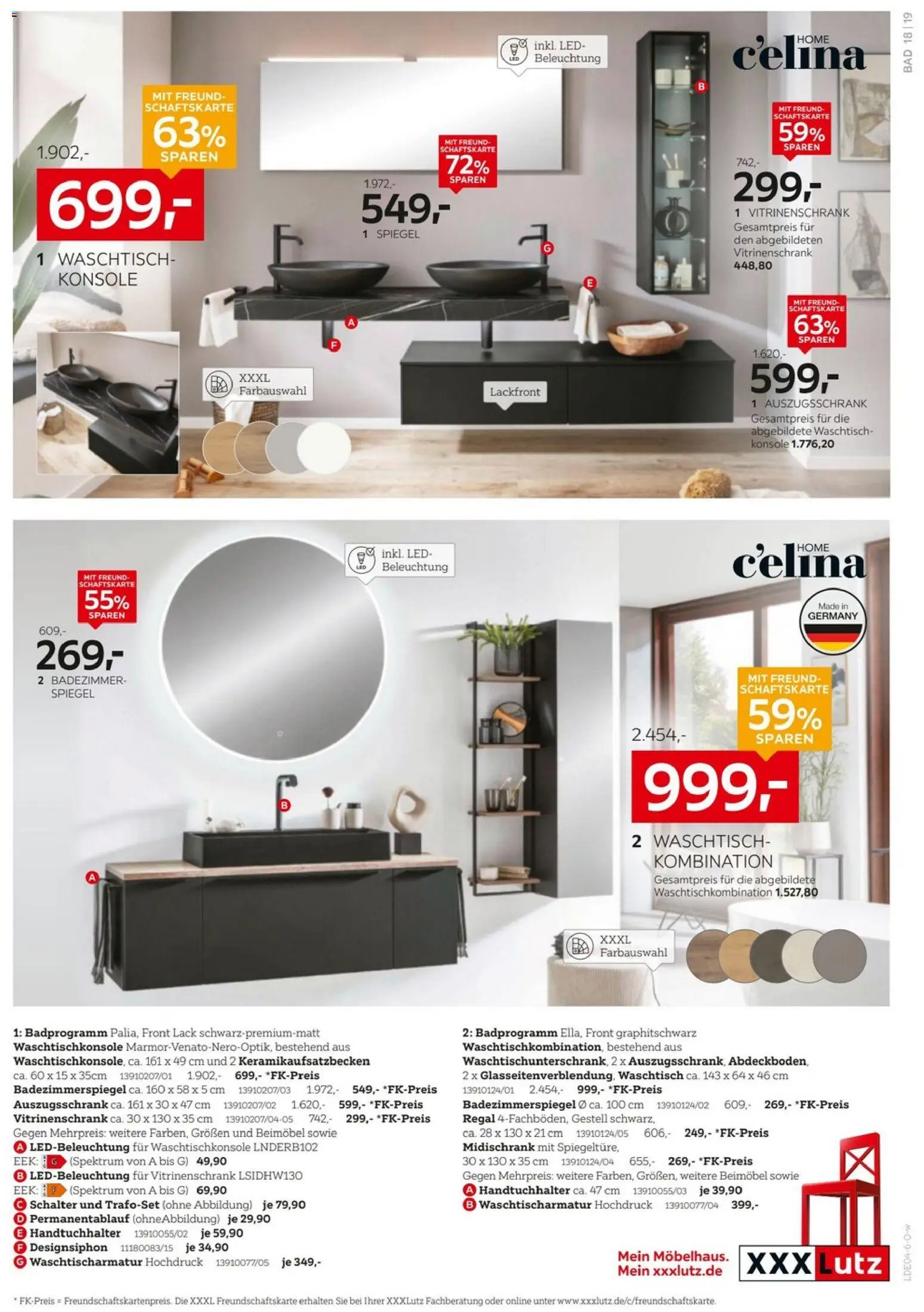 XXXLutz Wohnideen – gültig ab 29.03.2026 | Seite: 19 | Produkte: Regal, Bad, Spiegel, Handtuchhalter