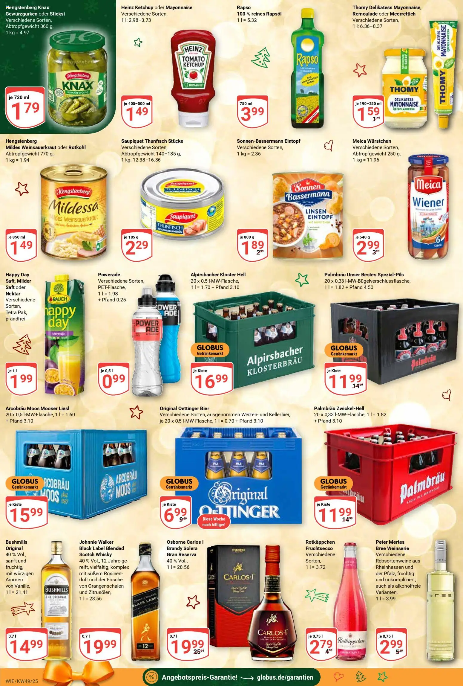 Globus prospekt Waghäusel-Wiesental	 – gültig ab 01.12.2025 | Seite: 6 | Produkte: Thunfisch, Pils, Bree, Rosinen