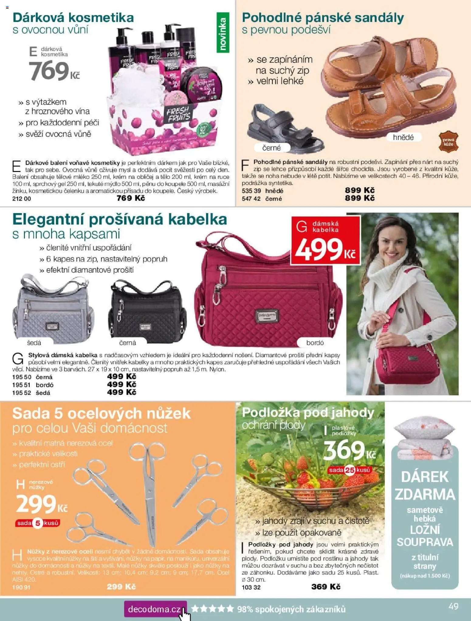 Decodoma katalog od 16.02.2026 | Strana: 49 | Produkty: Tělové mléko, Nůžky, Kabelka, Jahody