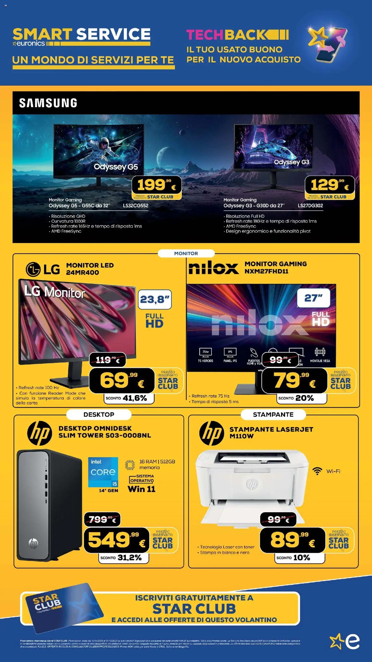 Volantino Euronics del 13.11.2025 | Pagina: 418 | Prodotti: Tè, Toner, Stampa, Samsung