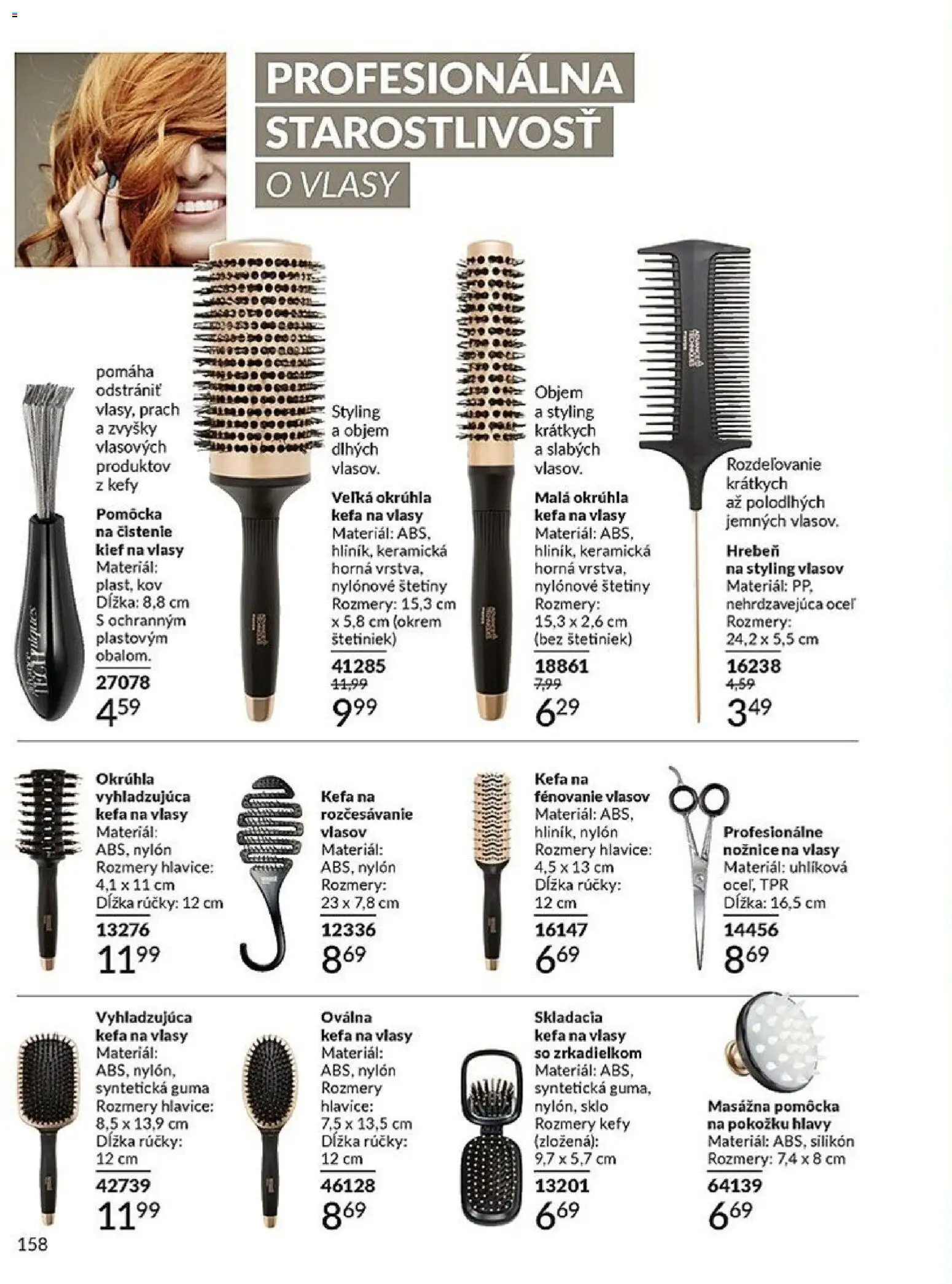 Nové Avon akcie – leták je platný od 01.01.2026 | Strana: 158 | Produkty: Hrebeň, Kefa