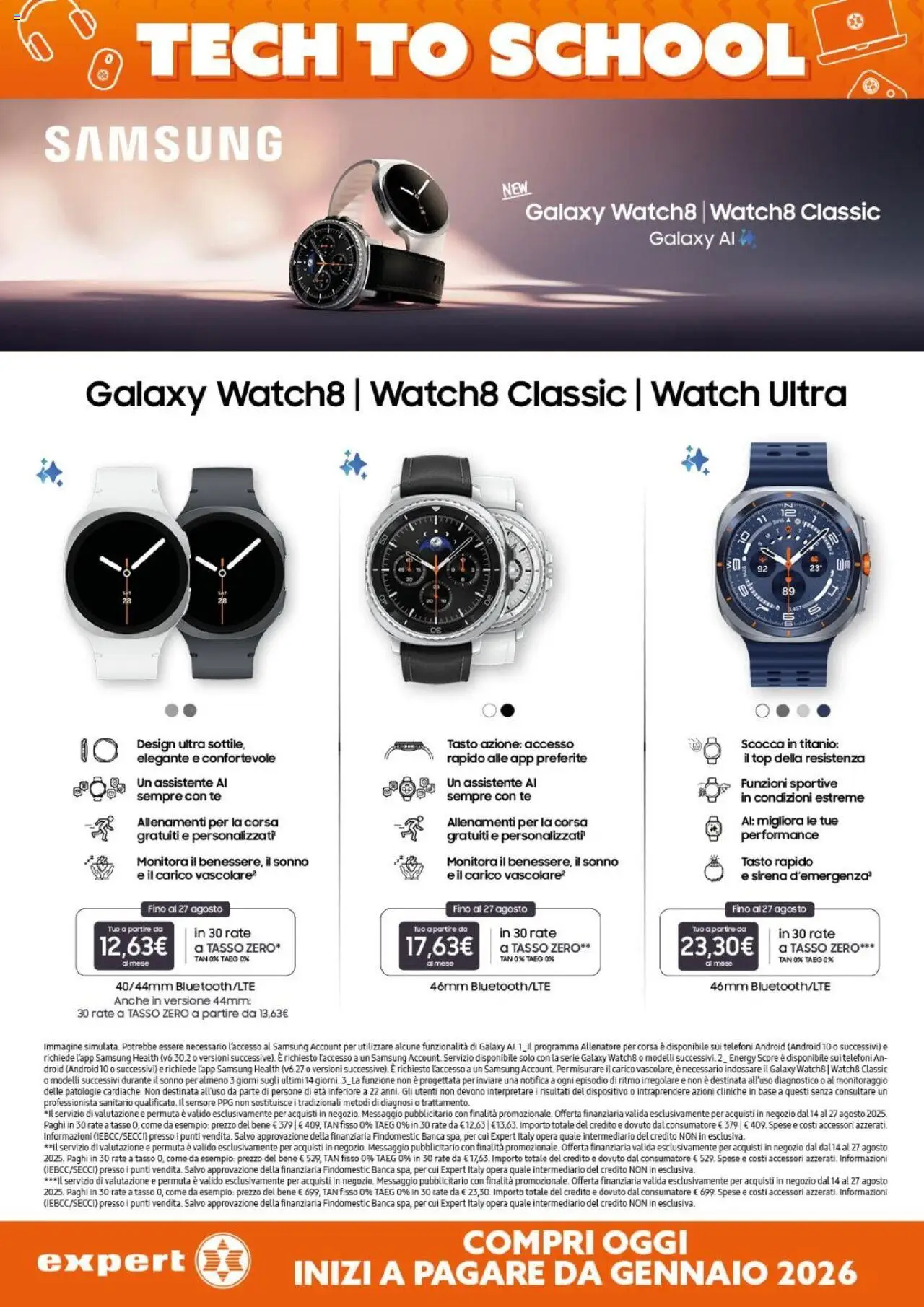 Volantino Expert del 14.08.2025 | Pagina: 12 | Prodotti: Samsung Galaxy, Tè, Top, Samsung