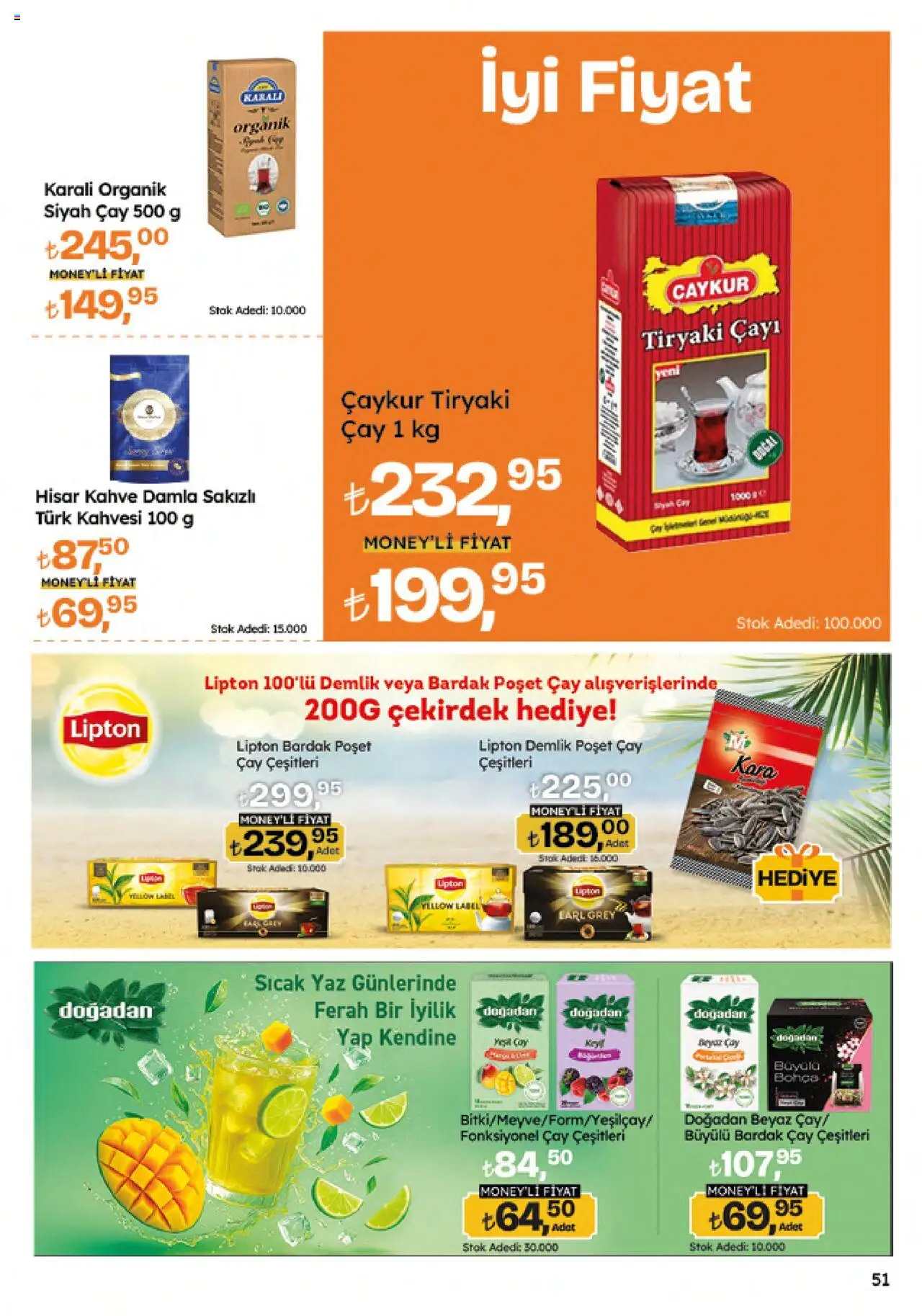 Migros Katalog - Migroskop - 07.08.2025 tarihinden itibaren geçerlidir | Sayfa: 51 | Ürünler: Kahve, Çay, Demlik poşet çay, Demlik