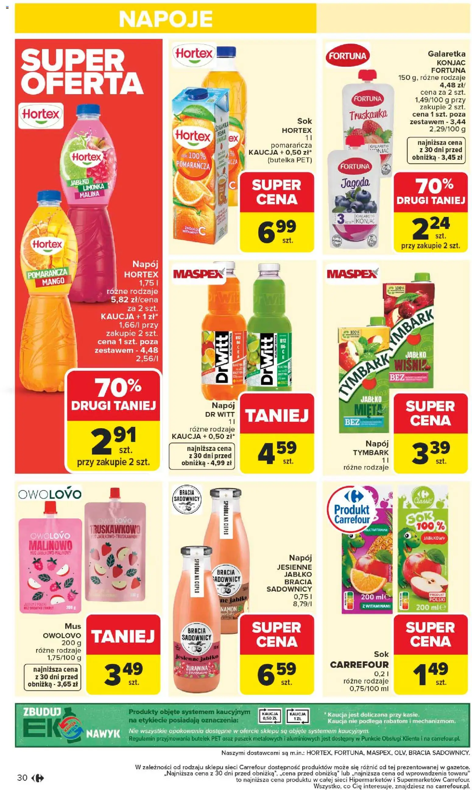 Carrefour Gazetka od 19.01.2026 | Strona: 32 | Produkty: Mango, Napoje, Żurawina, Sok