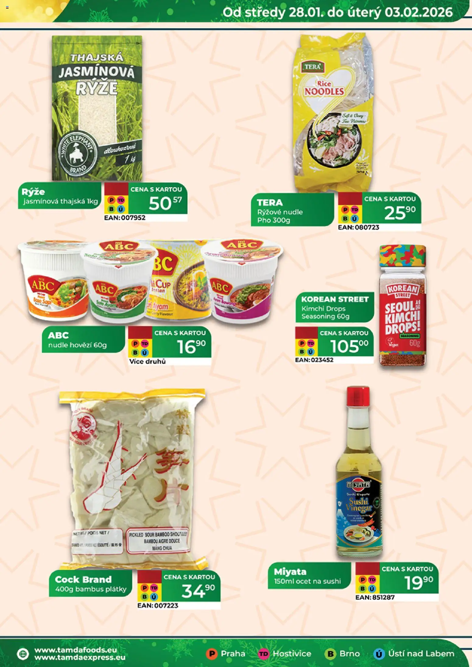 Tamda Foods leták od 28.01.2026 | Strana: 29 | Produkty: Hovězí, Ocet, Kimchi, Sushi